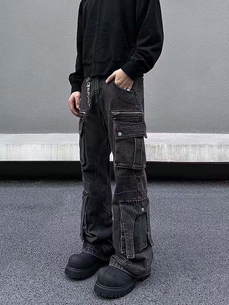 Japanese Brand × Jean Heavy duty shell high street micro flare jeans Size US 30 / EU 46 - 1 Thumbnail