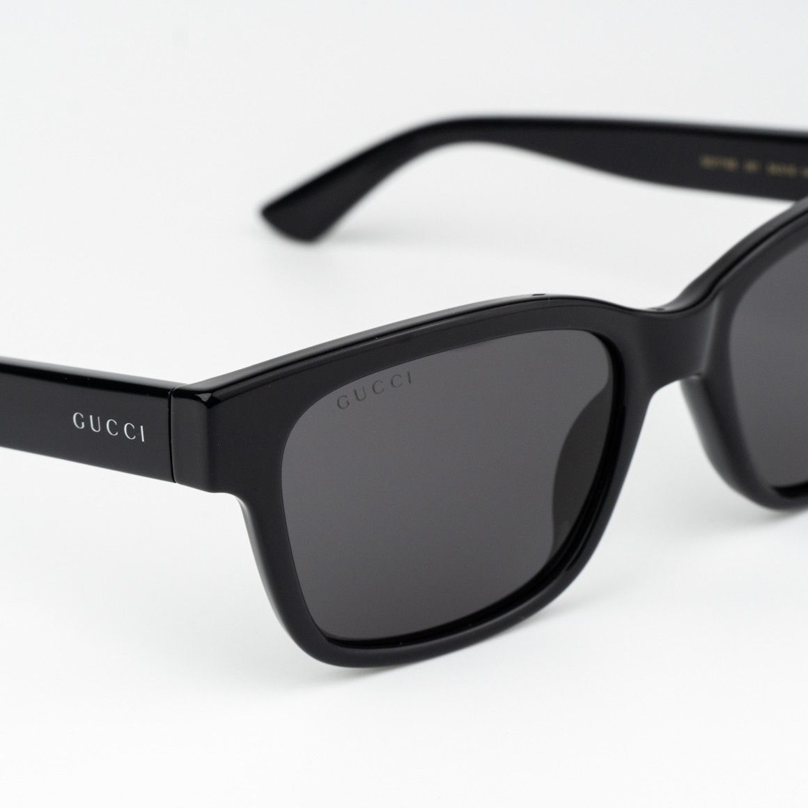 Gucci NEW Gucci GG1716S 001 Black Grey Square Unisex Sunglasses Size ONE SIZE - 6 Thumbnail