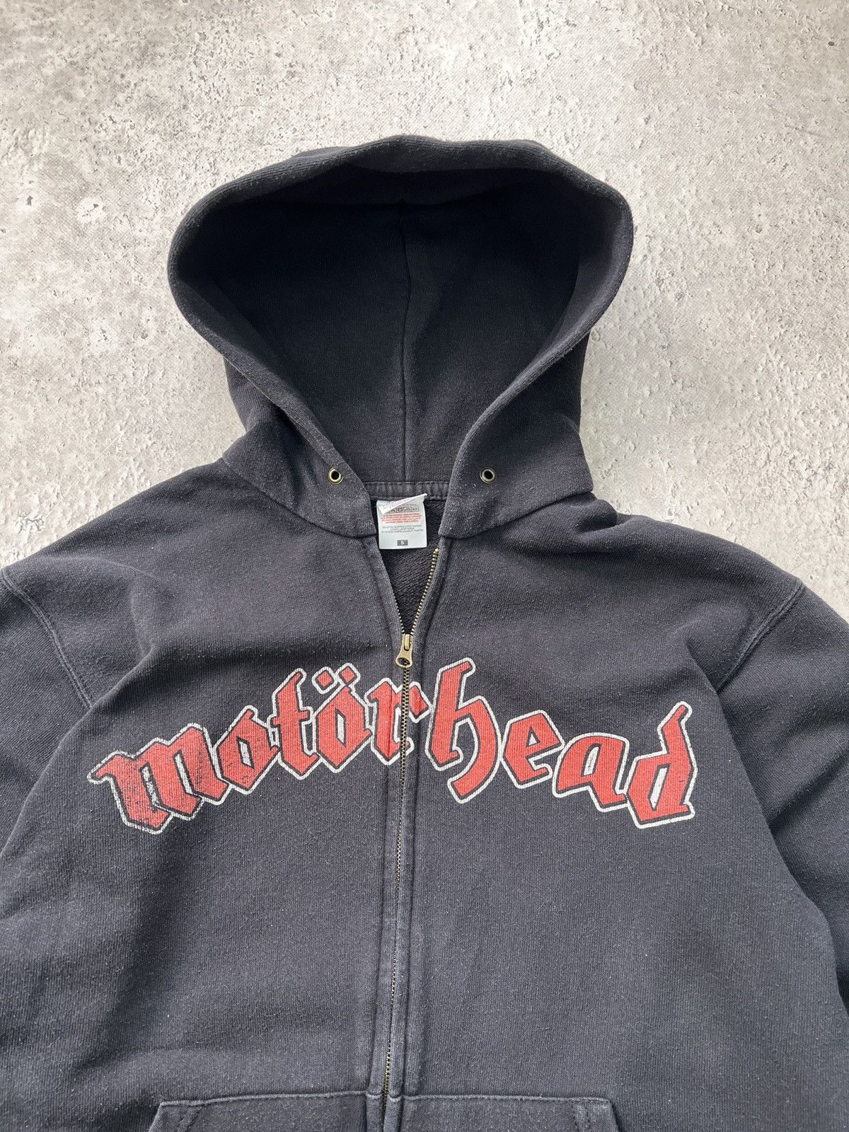 Band Tees × Vintage Vintage 90's Motorhead hoodie zip rock band Motörhead Size US S / EU 44-46 / 1 - 3 Thumbnail