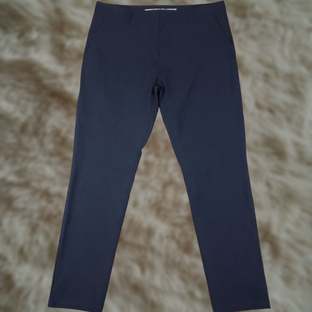 Rhone Pants Mens 38x33 Blue Chino Straight Flat Front Slim Casual Business Formal Workwear 38 Inseam 33