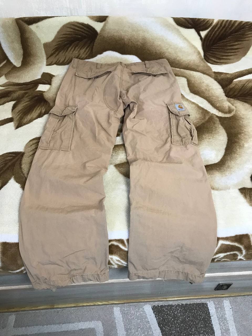 Carhartt 🔥 CARHARTT WIP Cargo Dude Pants Y2K Aviator Denim Pockets Size US 33 - 5 Thumbnail