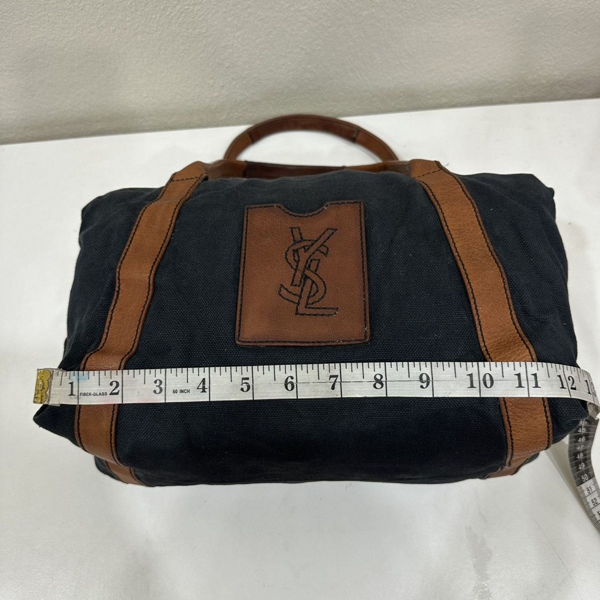 Yves Saint Laurent ‼️LASTDROP‼️ YVES SAINT LAURENT RIVE GAUCHE CANVAS BOTON BAG Size ONE SIZE - 6 Thumbnail