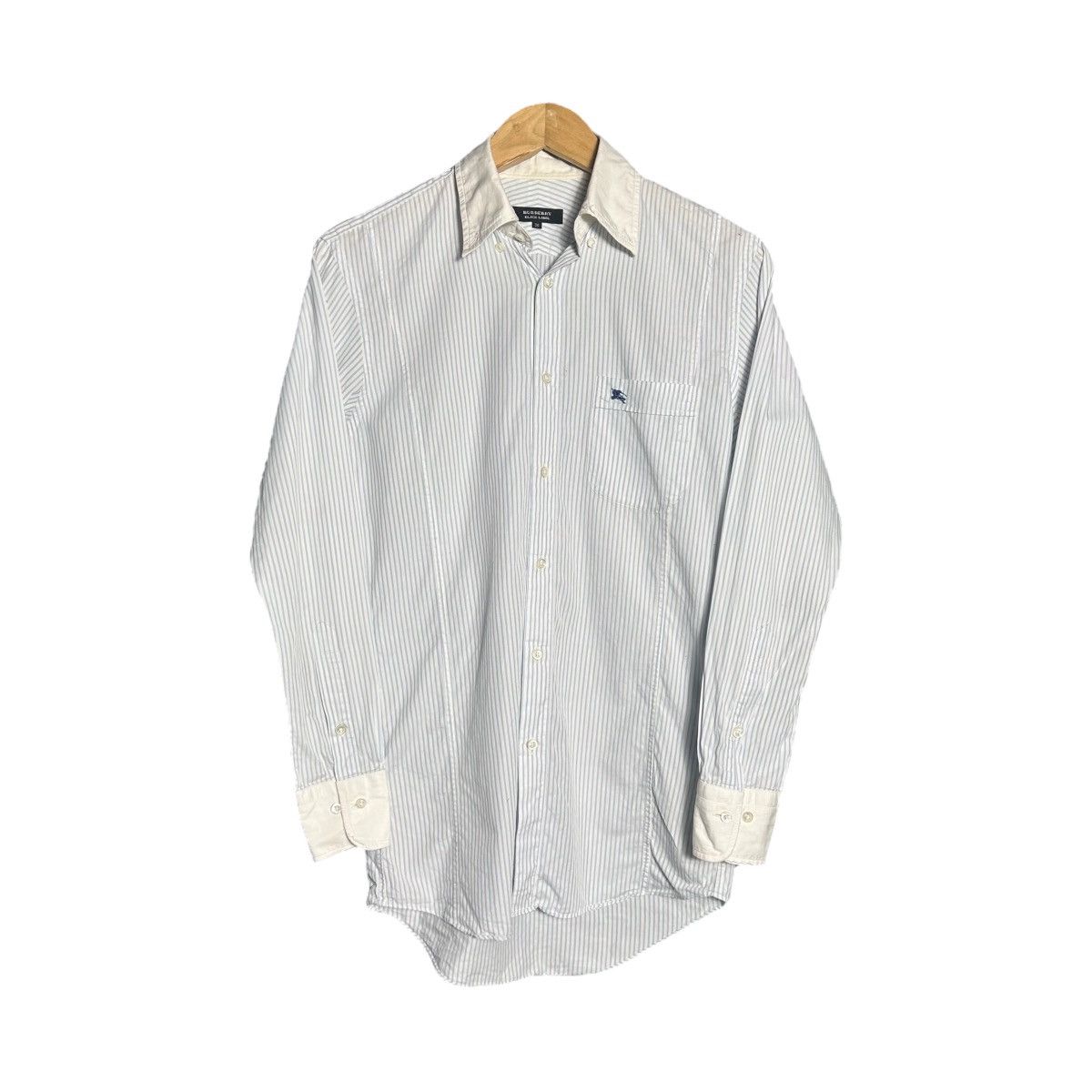 Burberry Burberry Embroidery Logo Button Up Long Sleeve Shirt Size M / US 6-8 / IT 42-44 - 1 Thumbnail