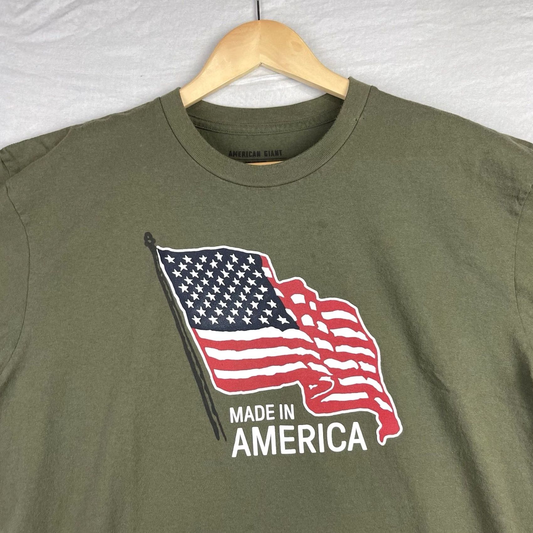 Vintage American Giant Shirt Mens XL Green Flag Collection Made In USA Size US XL / EU 56 / 4 - 4 Thumbnail