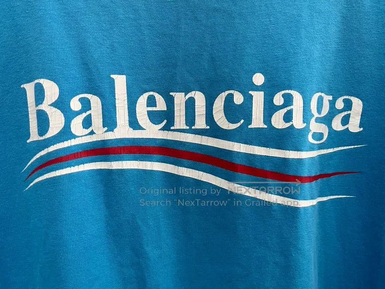 Balenciaga Balenciaga Sky Blue Wave Coca-Cola Short Sleeve T-Shirt Size US XL / EU 56 / 4 - 4 Thumbnail