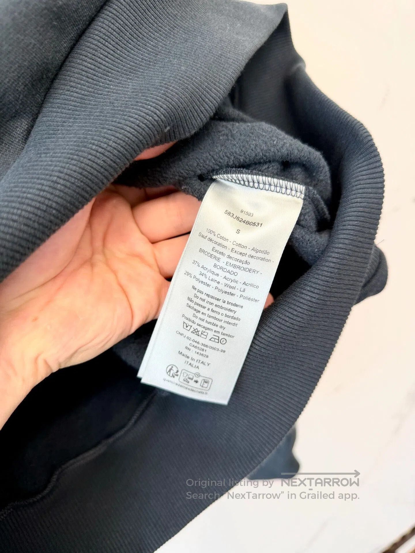 Dior Dior Hylton Embroidered Hoodie Size S. Size S / US 4 / IT 40 - 4 Thumbnail