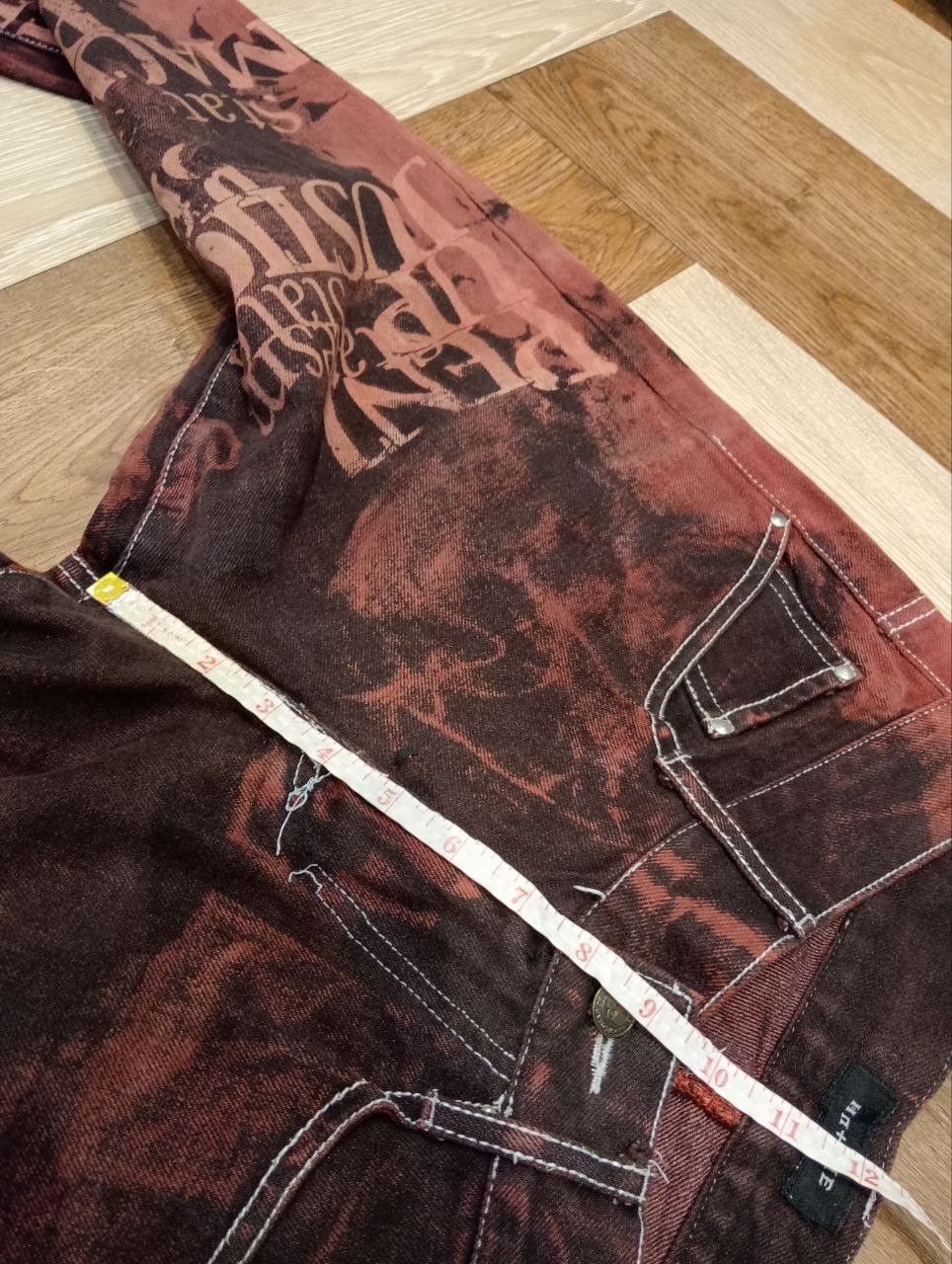 If Six Was Nine 4954151 HM+DIE DEAD OR ALIVE DOA FLARED PRINTED PANTS Size US 29 - 15 Thumbnail