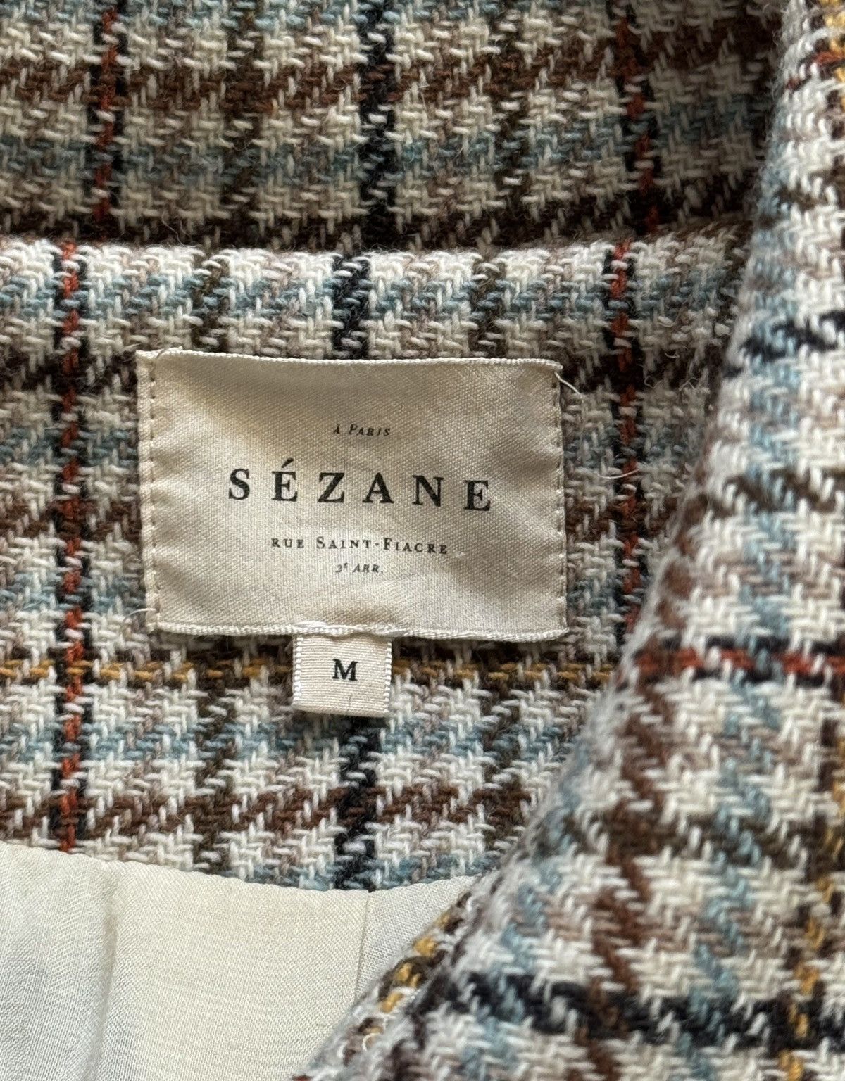 Sezane Sezane wool blend checkered overshirt jacket Size M / US 6-8 / IT 42-44 - 6 Thumbnail