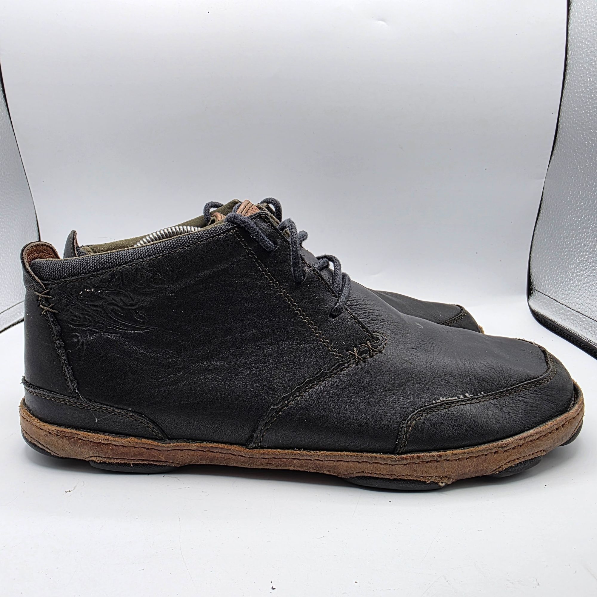 Olukai Olukai Kamuela Boots Men Size 10 Shoes Black Leather Ankle M Size US 10 / EU 43 - 12 Thumbnail