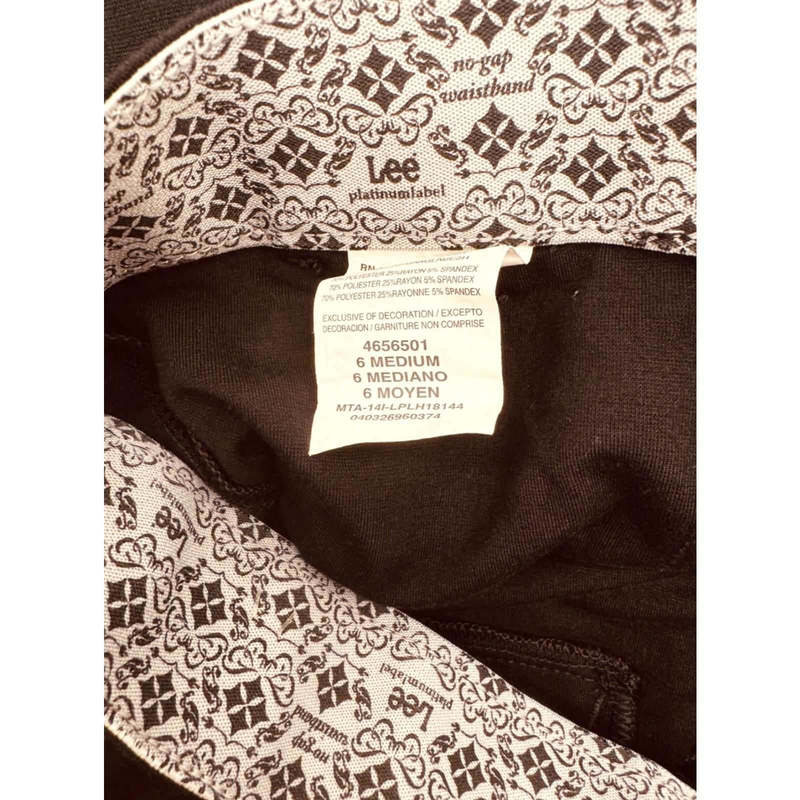 Lee Lee Pants Women 6 Black Relaxed Dress Pants N/A? Size 28" / US 6 / IT 42 - 5 Thumbnail