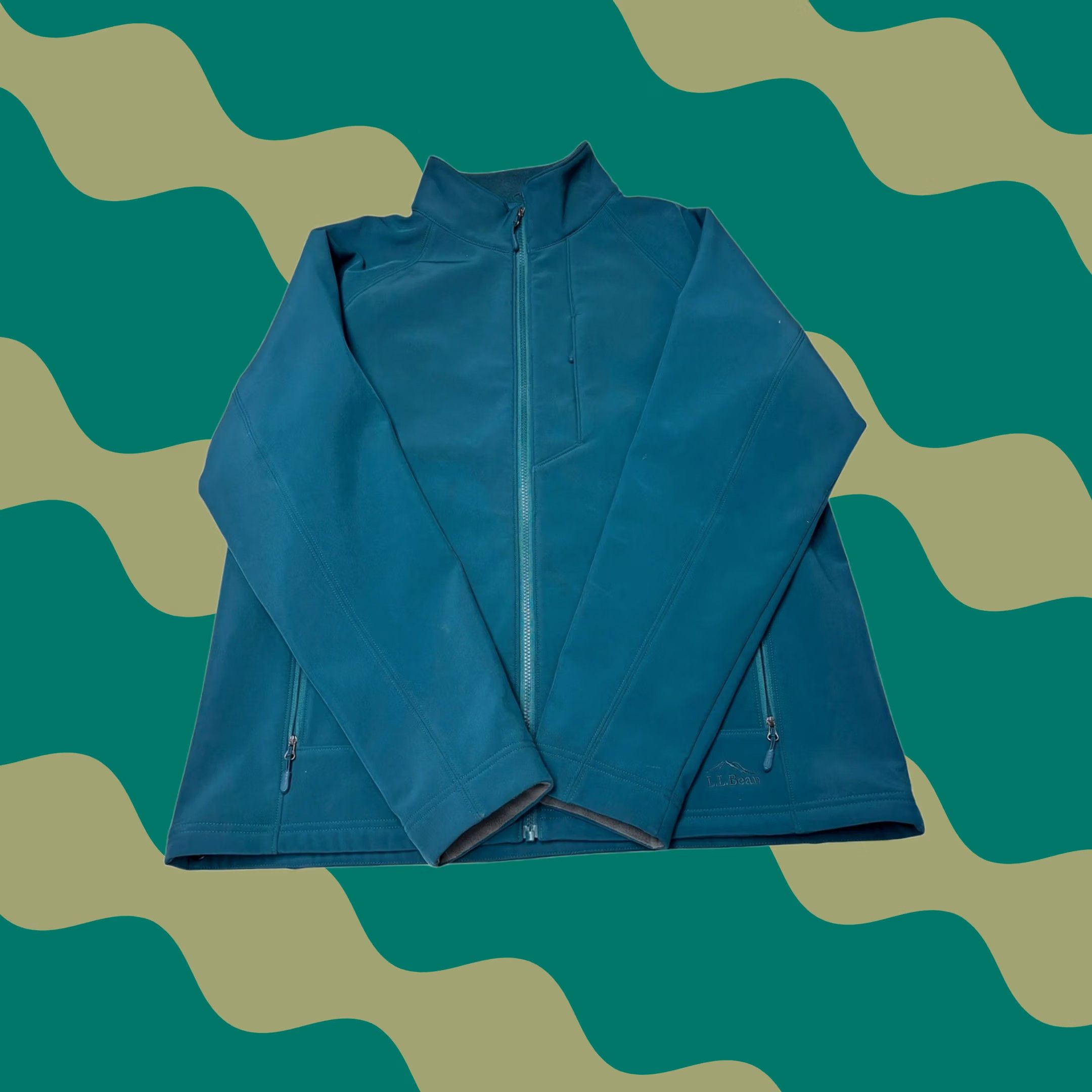 Vintage LL Bean Men’s Bean’s Windproof Softshell Jacket Teal Blue XL Windbreaker Jacket Mens Regular Size XS? Size US XL / EU 56 / 4 - 1 Thumbnail