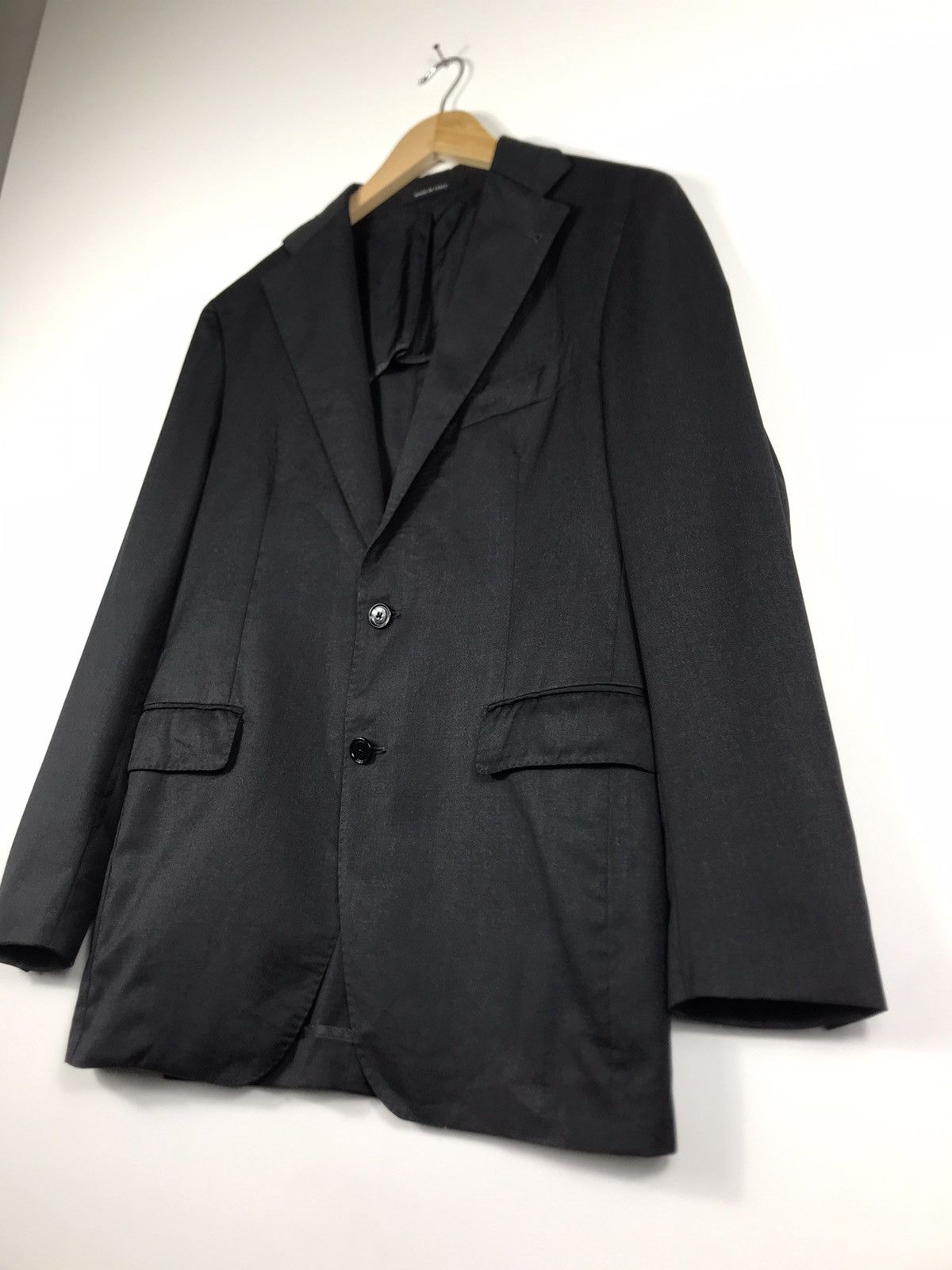 Designer × Tagliatore ⚡️Luxury Tagliatore Black Single Breast Size 46R - 3 Thumbnail
