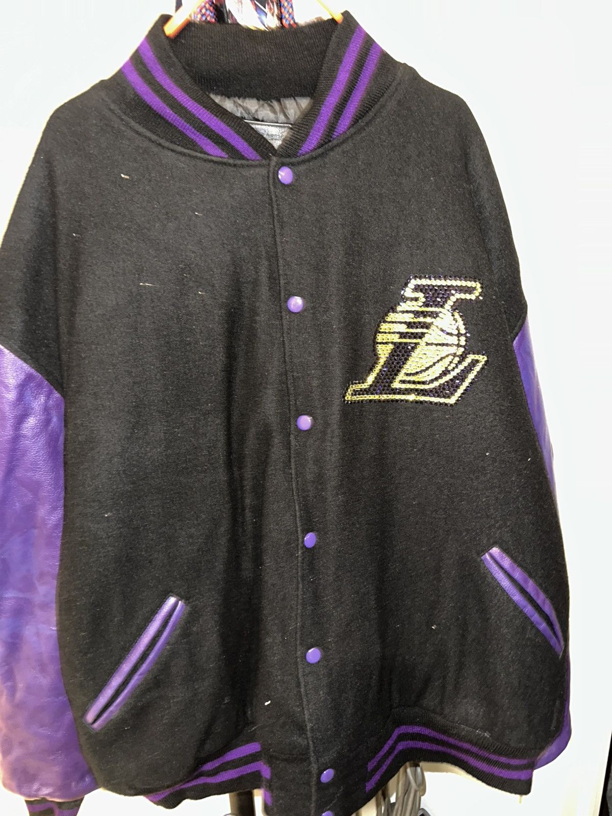 Other Los Angeles Lakers studded bomber varsity jacket Size US XXL / EU 58 / 5 - 3 Thumbnail