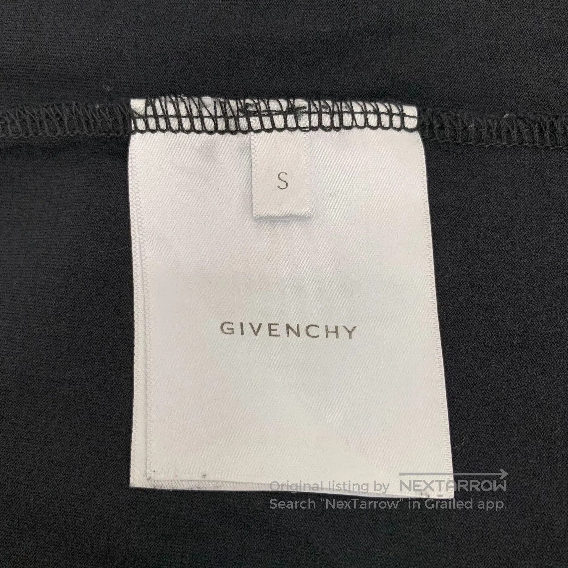 Givenchy Givenchy Black Logo Print Cotton Crewneck T-Shirt. Size US S / EU 44-46 / 1 - 6 Thumbnail