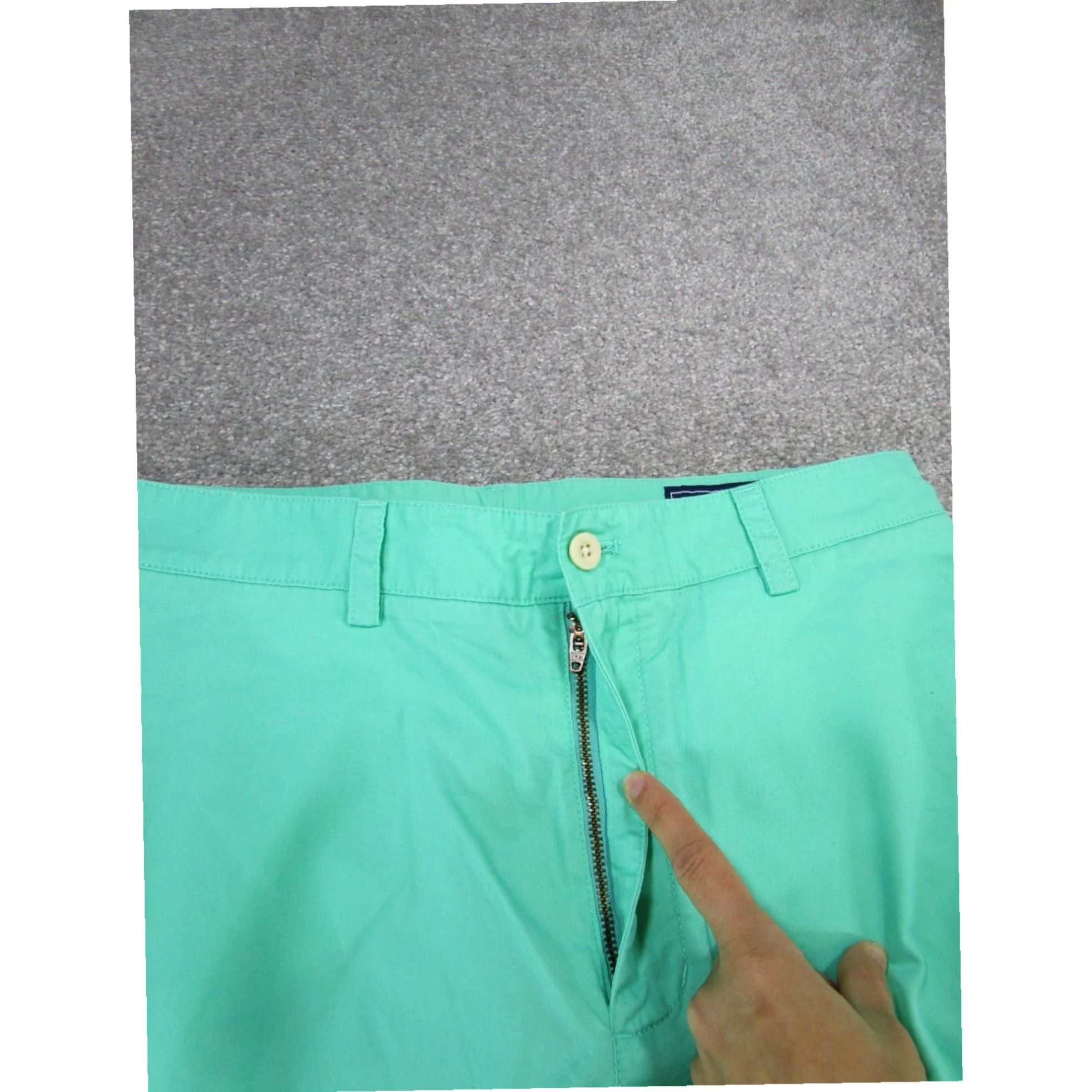 Vineyard Vines Vineyard Vines Mens 30 Extra Large XL Green Blue Cotton Twill Chinos Golf Size US 30 / EU 46 - 2 Thumbnail