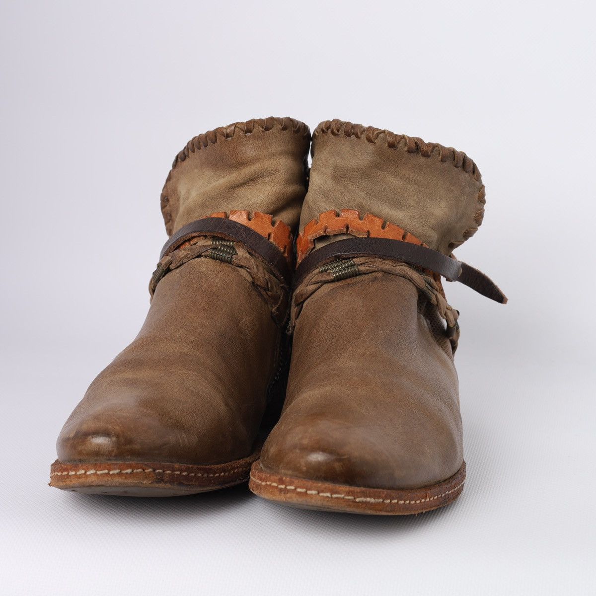 A.S.98 A.S.98 Airstep As 98 Leather Ankle Boots Straps Belt Shoes Size US 10 / IT 40 - 6 Thumbnail