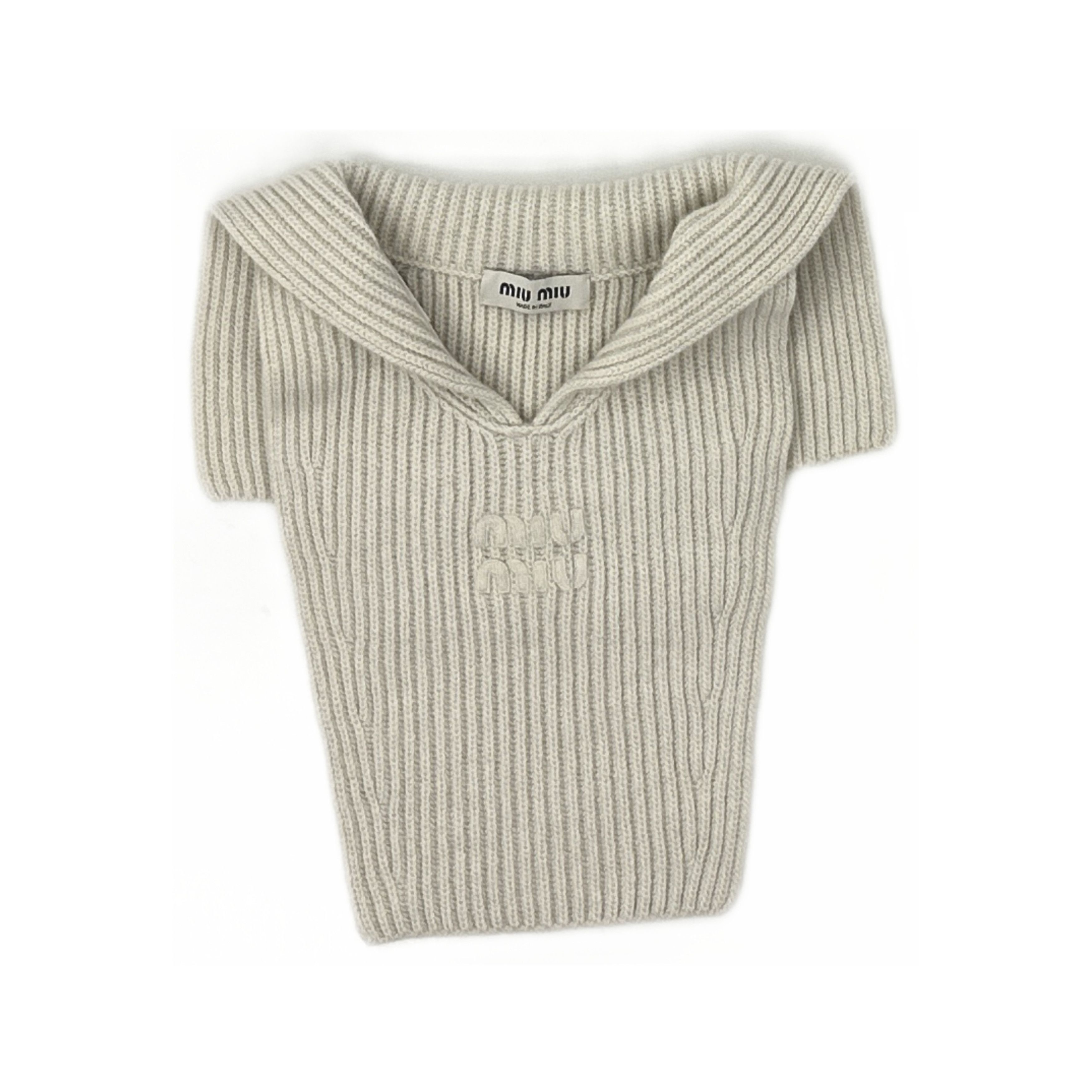 Miu Miu Miu Miu Cashmere Sleeveless Sweater One Size Size ONE SIZE - 1 Thumbnail