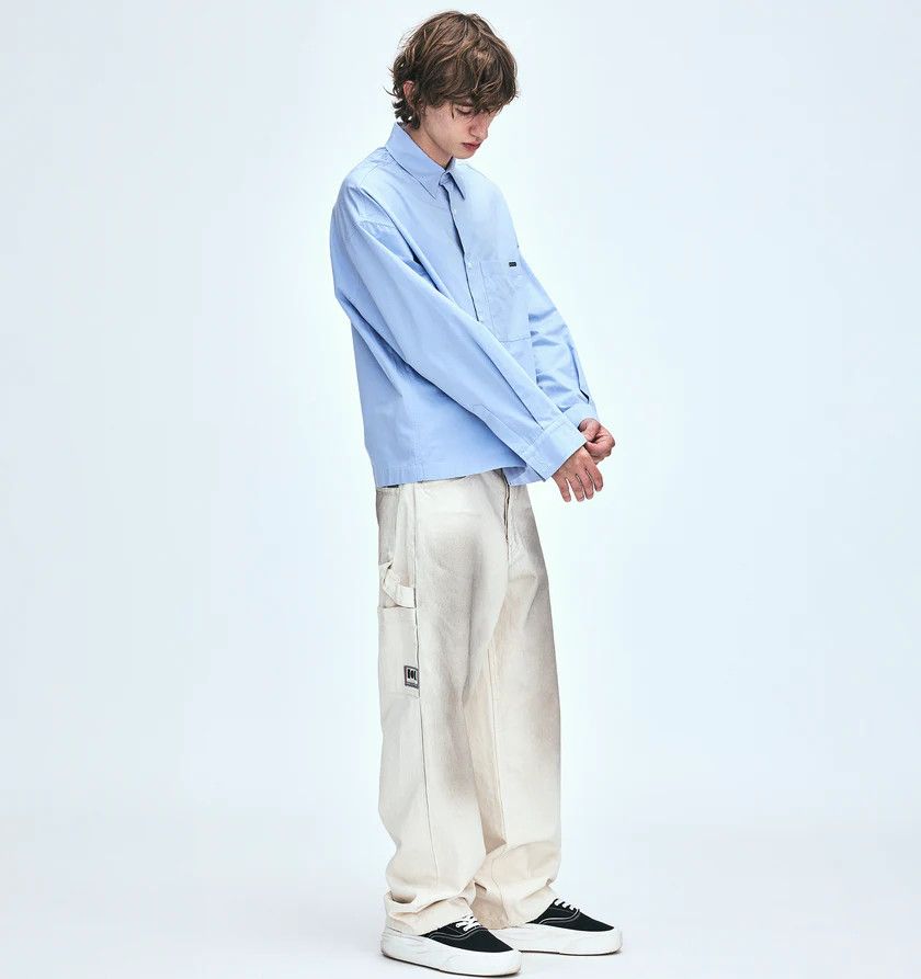 Nahmias o1h1sh11224 Boxy Button Up in Sky Blue Size US L / EU 52-54 / 3 - 3 Thumbnail