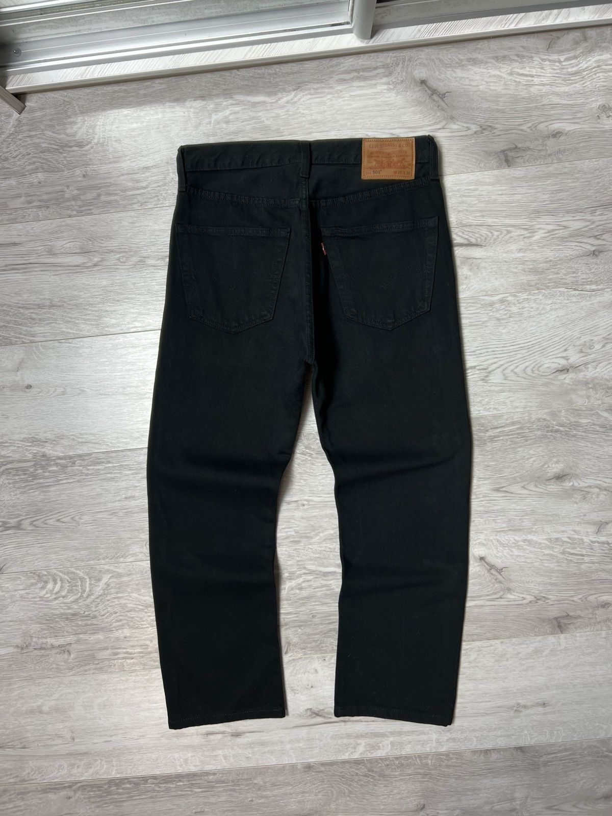 Levi's Levis Premium 501 Big E Black Denim Pants Men’s Jeans Size US 31 - 1 Thumbnail