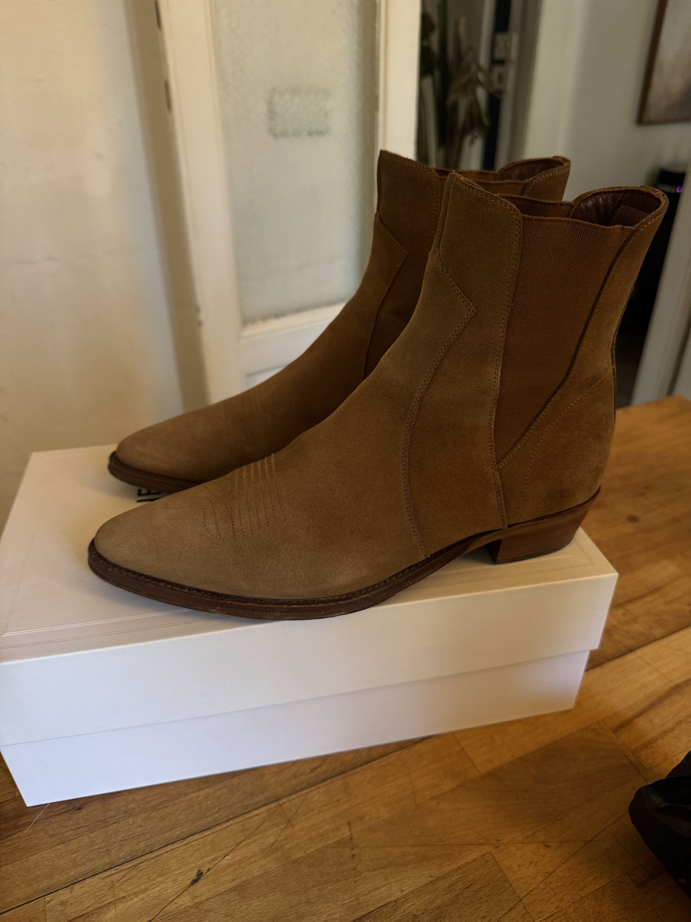 Celine FW20 Camargue Western Chelsea Boots SIZE 41 Size US 8 / EU 41 - 2 Thumbnail