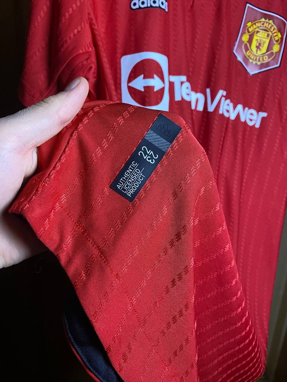 Adidas ⚽️ Manchester United Home Jersey 22/23 — Adidas Authentic ⚽️ Size US XL / EU 56 / 4 - 5 Thumbnail