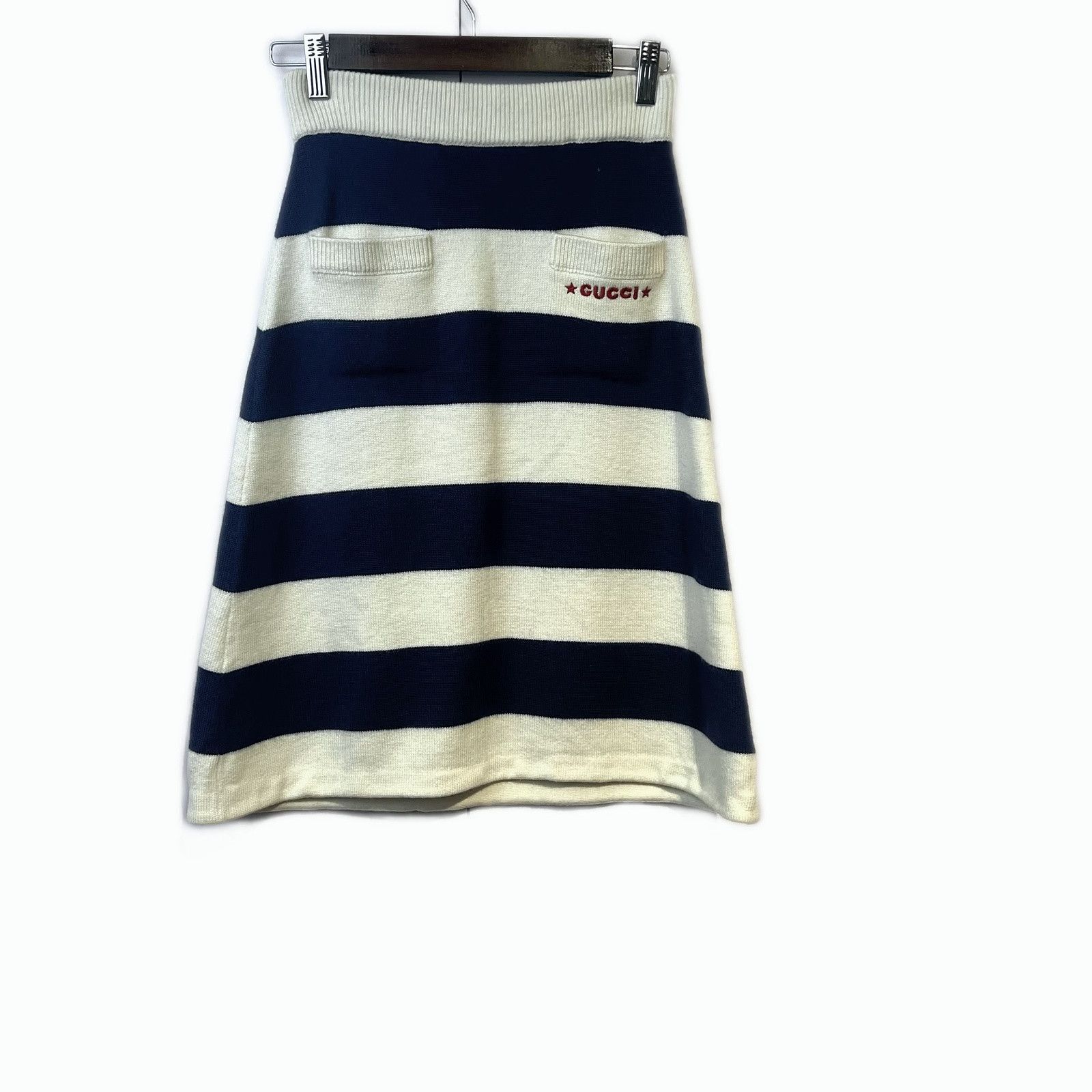 Gucci Gucci Striped Knit Midi Skirt Size XS Size 25" / US 0 / IT 36 - 1 Thumbnail