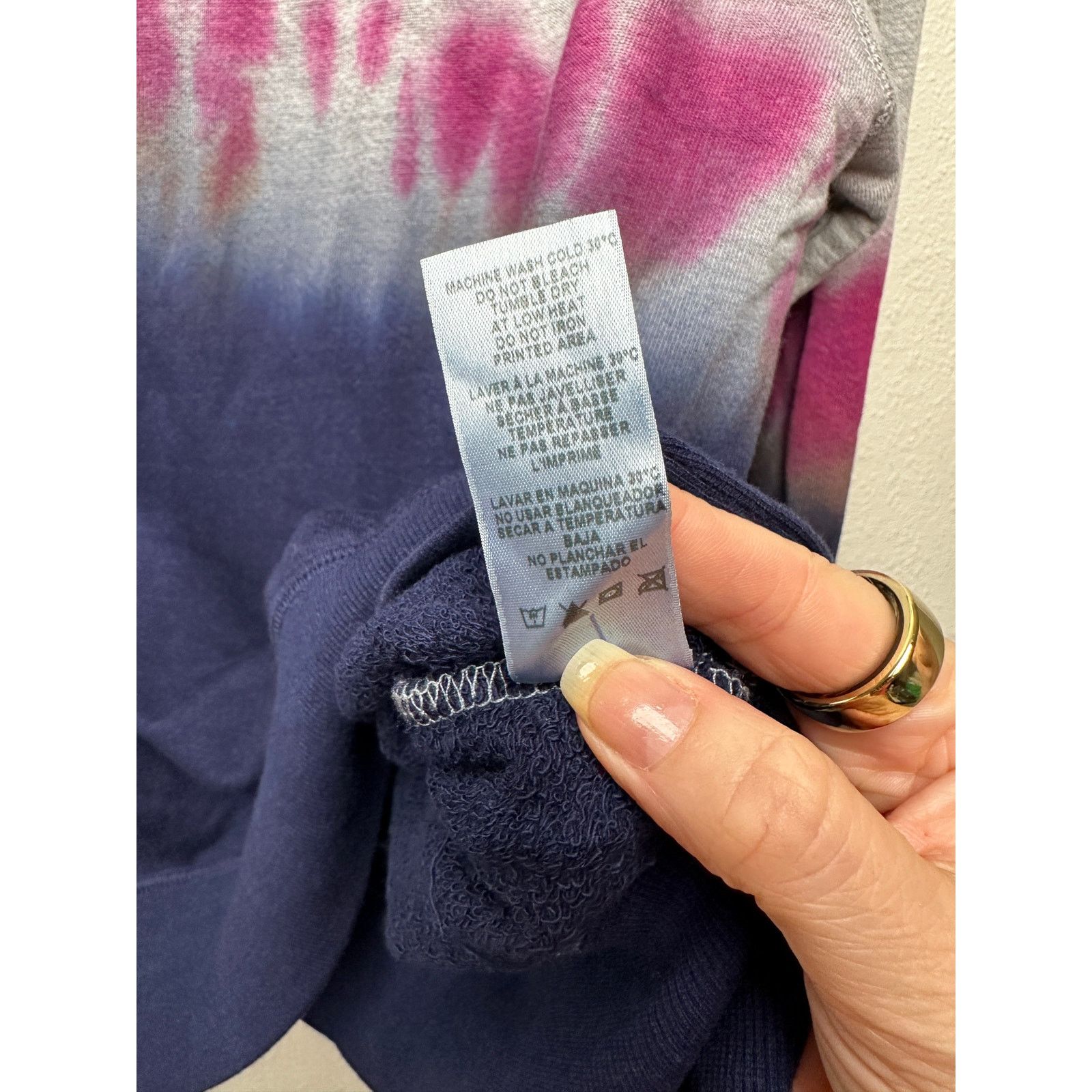 Sundry Sundry Sweater Gray Tie Dye Women US 4 Pullover Size S / US 4 / IT 40 - 10 Thumbnail