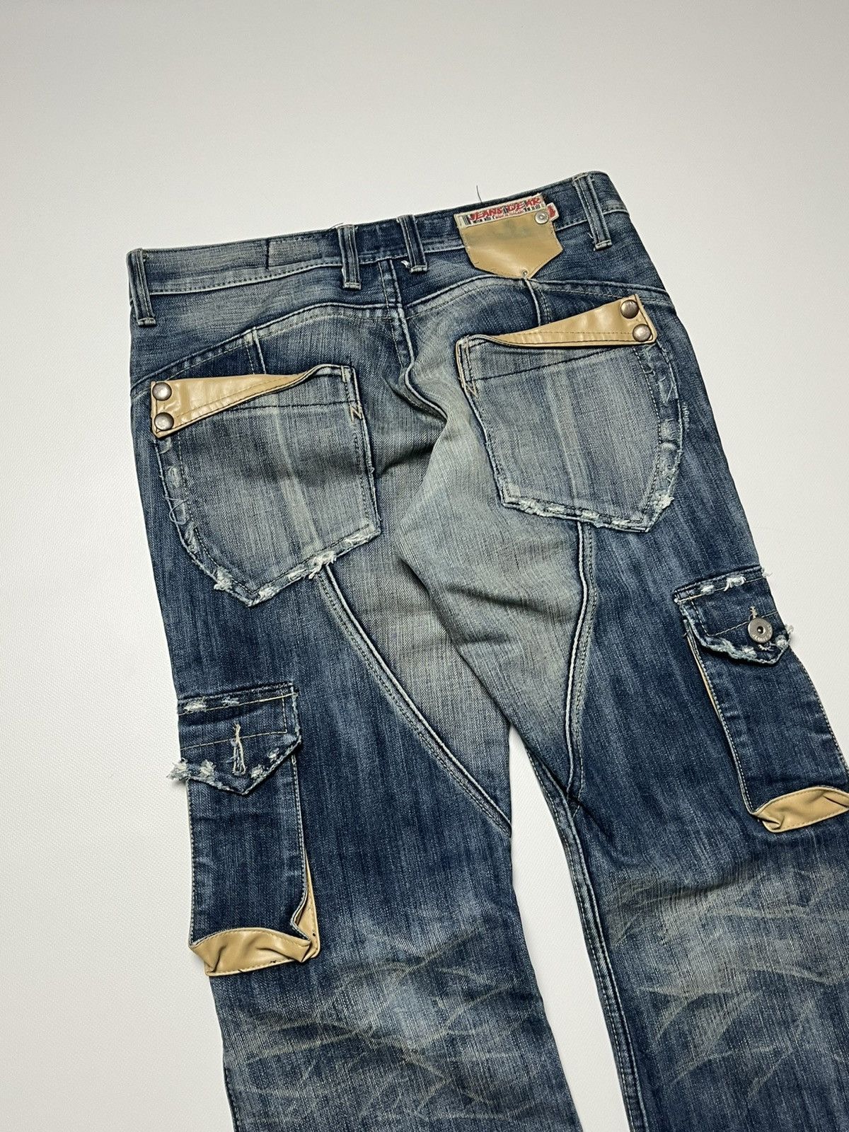 Japanese Brand Jeans De Art Cargo Multipockets Flare Size US 32 / EU 48 - 7 Thumbnail