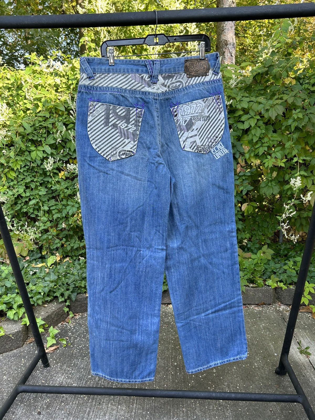 Ecko Unltd. Vintage Y2k Ecko Baggy Wide Leg Jeans Size US 34 / EU 50 - 1 Thumbnail
