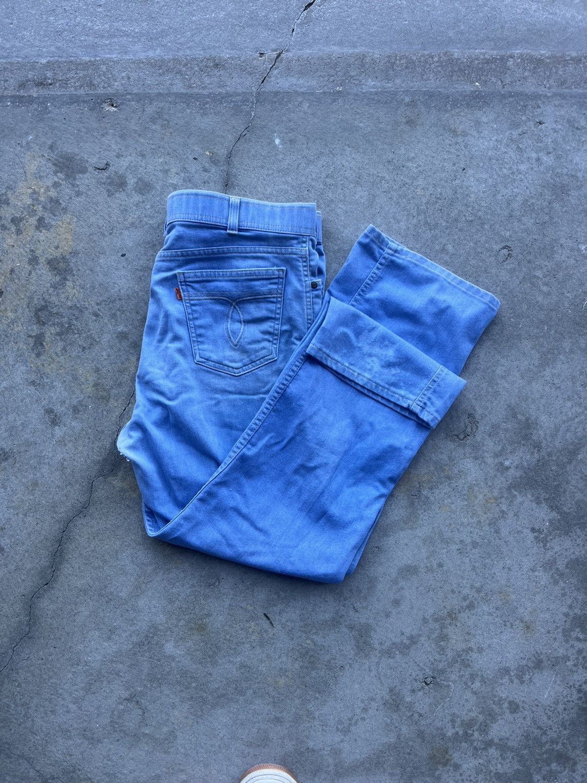 Levi's × Vintage 👖 Vintage 70s - 80s Orange Tab Levi's 505 blue jean👖 Size US 35 - 1 Thumbnail