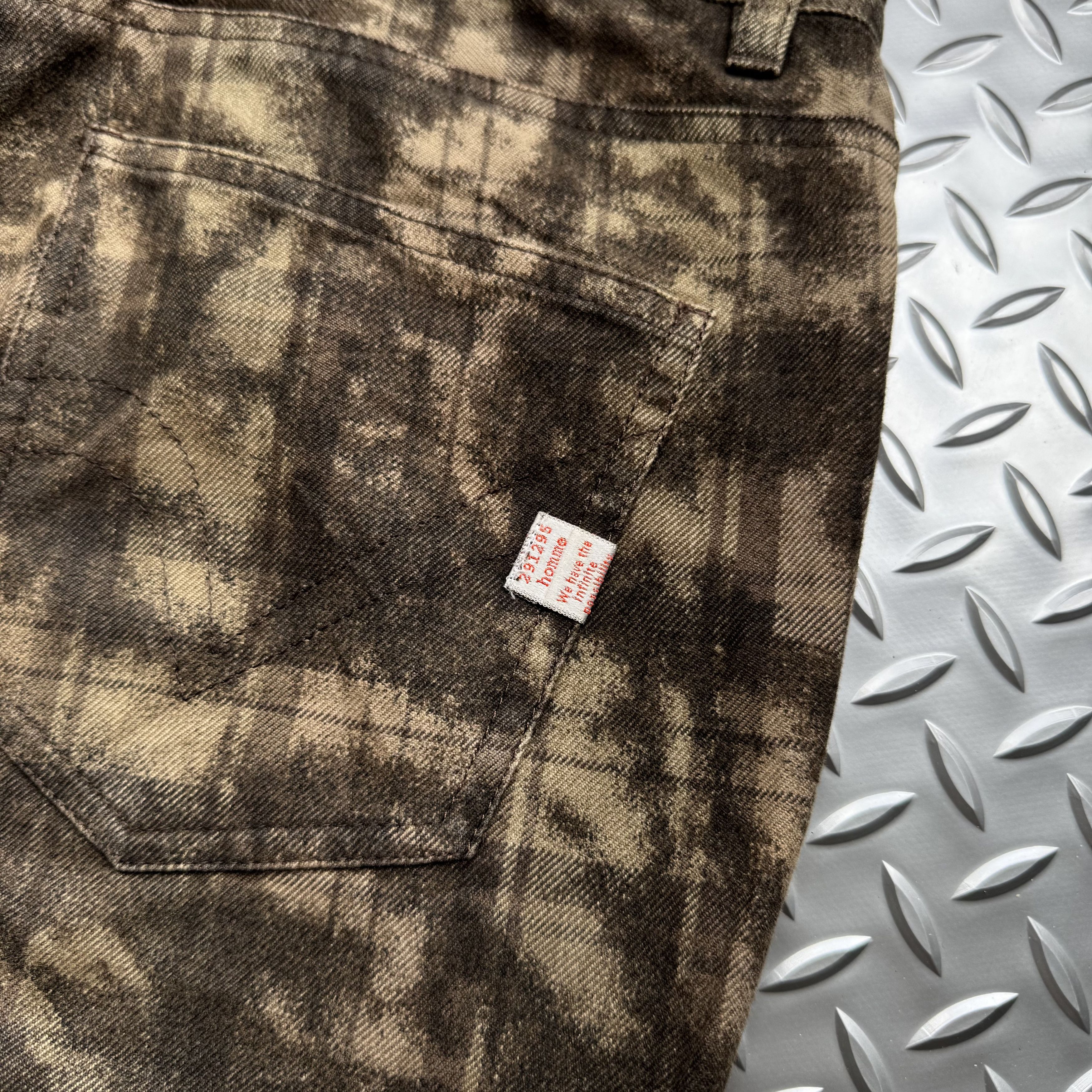 If Six Was Nine 291295=HOMME Archive Pattern Pants Size US 32 / EU 48 - 13 Thumbnail