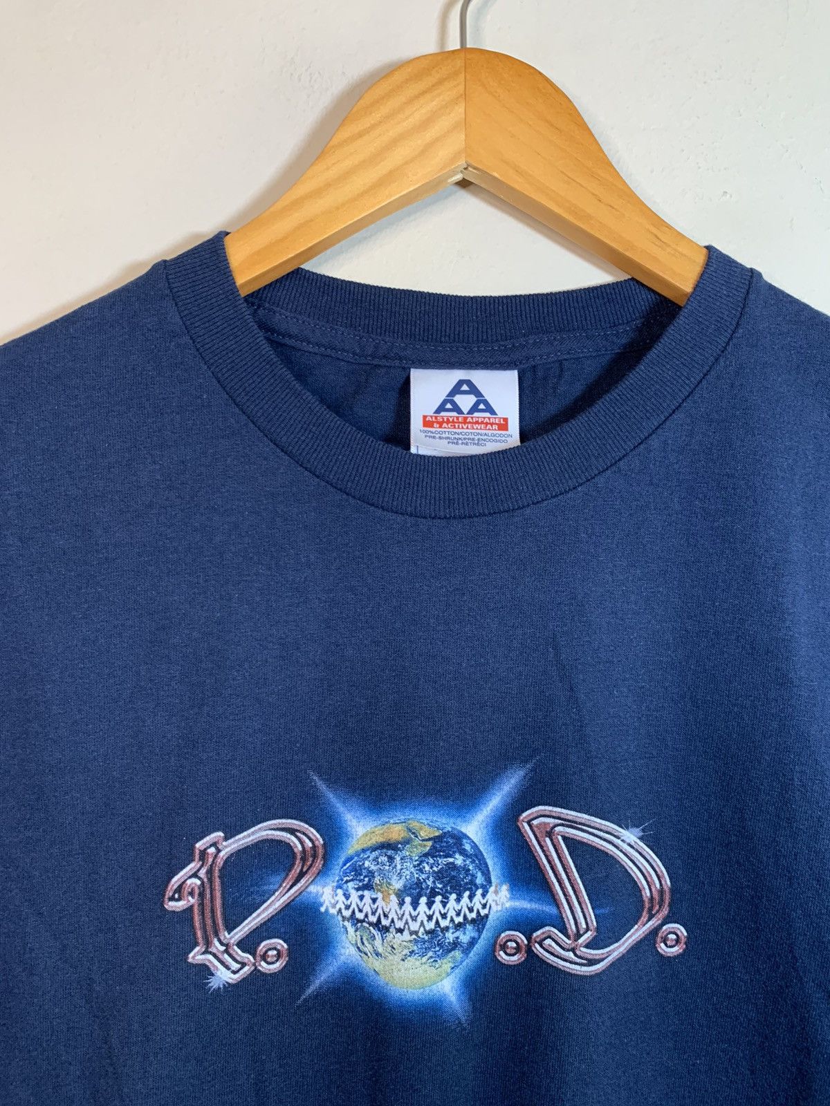 Band Tees × Vintage *RARE* Vintage 2001 P.O.D. This World Is A Ghetto Band Shirt Size US L / EU 52-54 / 3 - 3 Thumbnail