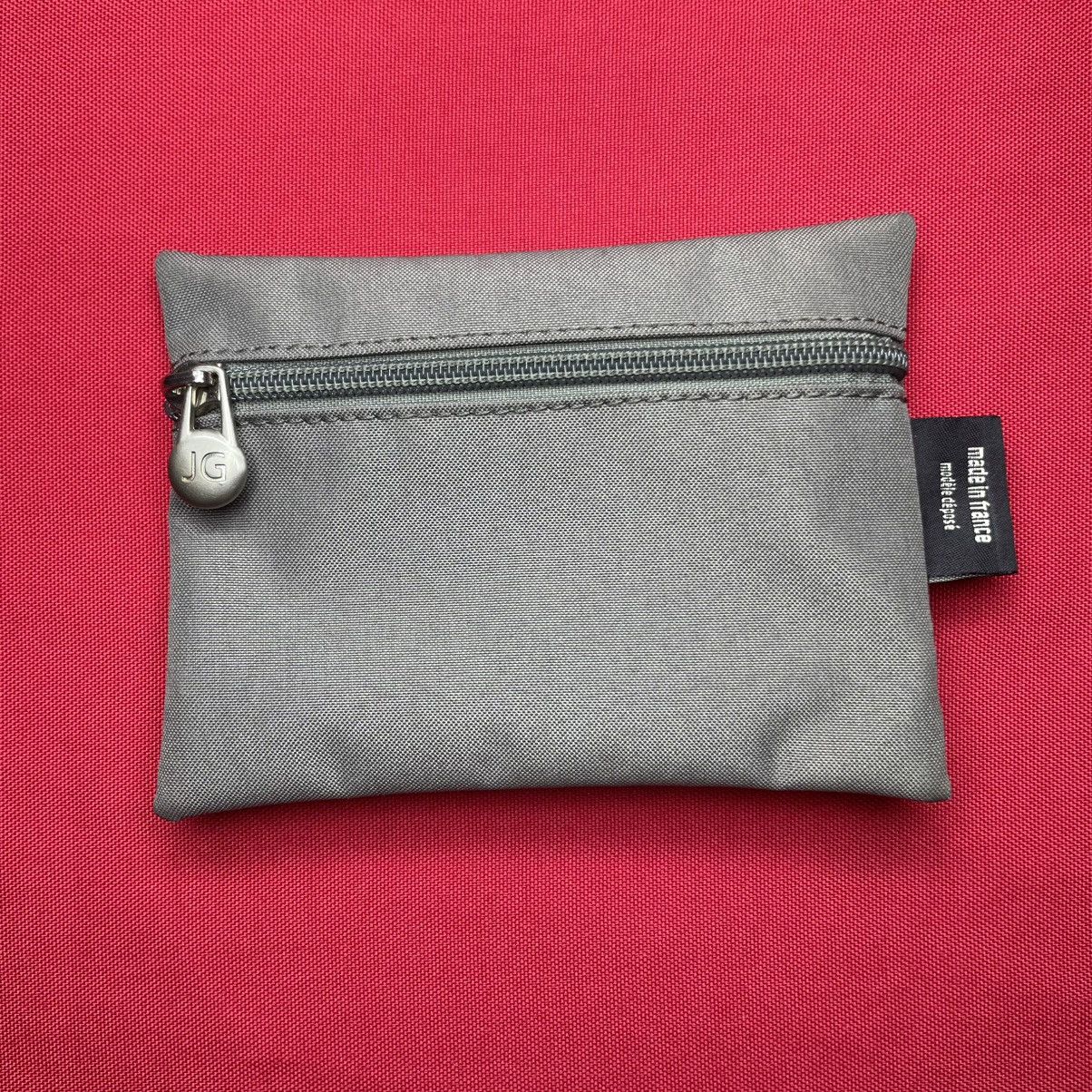 Other VTG Jack Gomme Paris Pouch Bag Grey & Cream ZipCase Size ONE SIZE - 3 Thumbnail