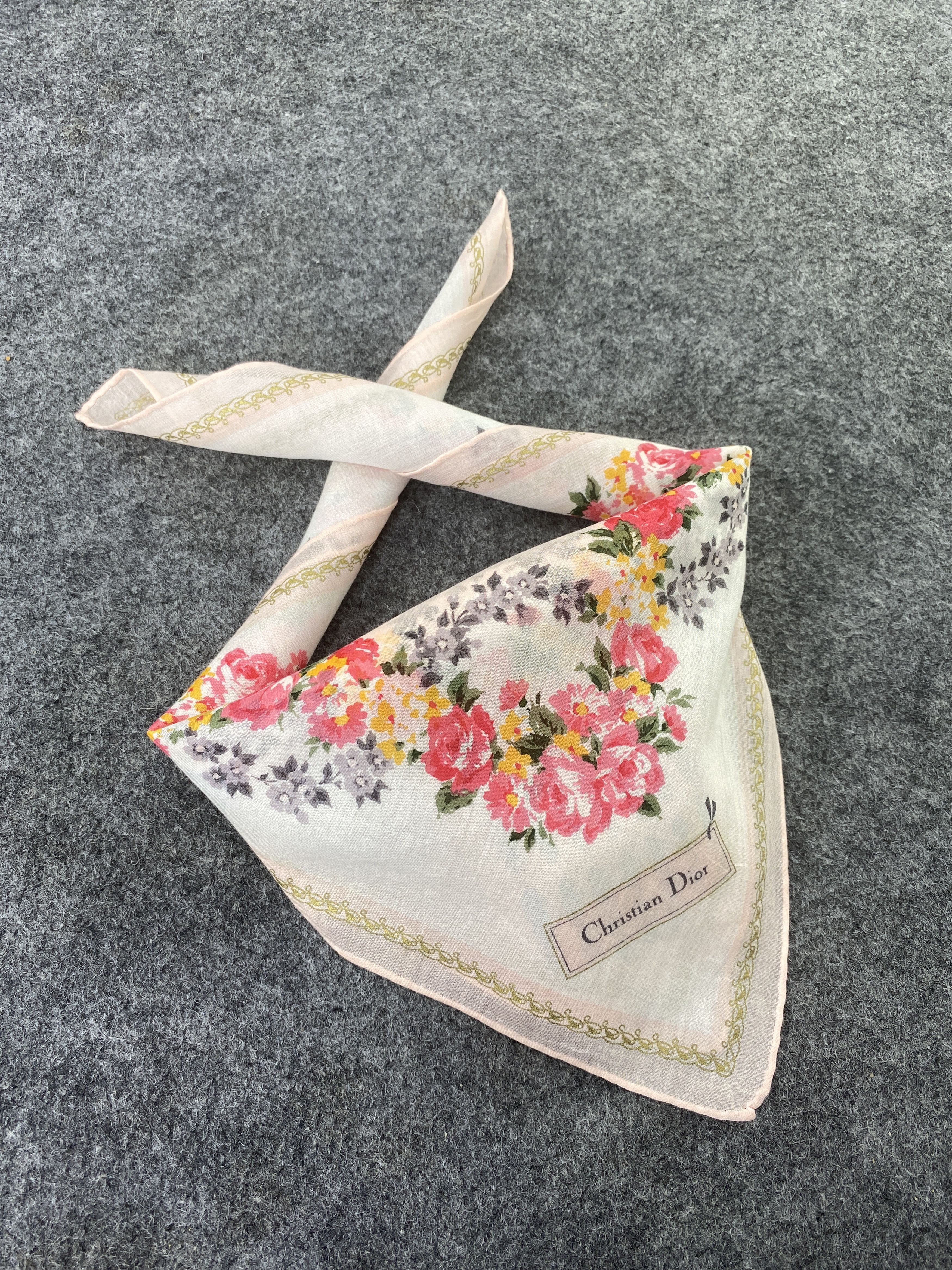 Christian Dior Monsieur × Vintage Christian Dior Handkerchief / Bandana / Neckerchief-B146 Size ONE SIZE - 1 Thumbnail