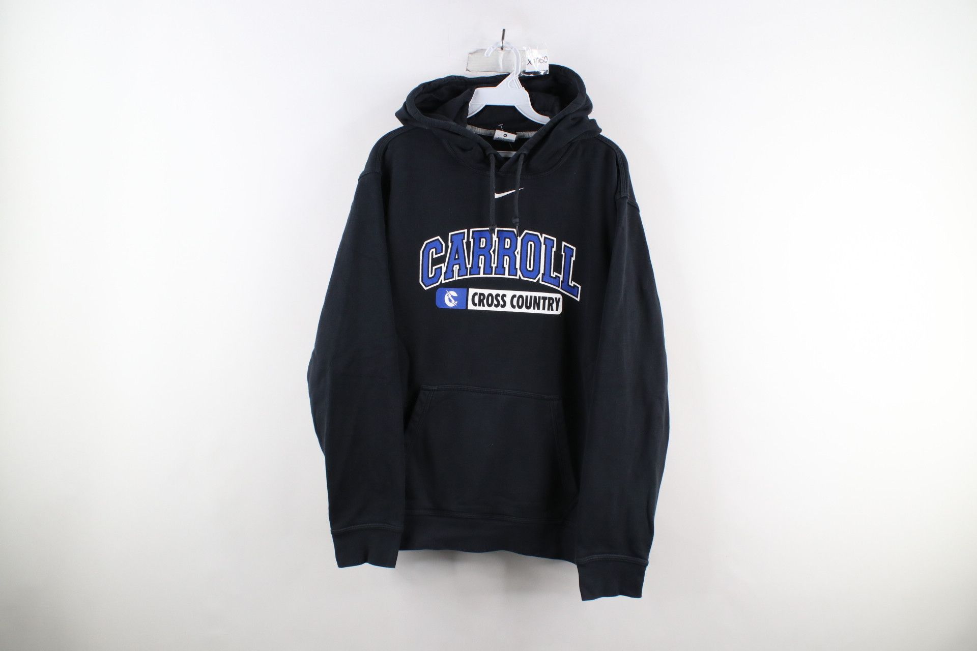 image of Nike Carroll University Cross Country Hoodie Black, Men's (Size Medium)