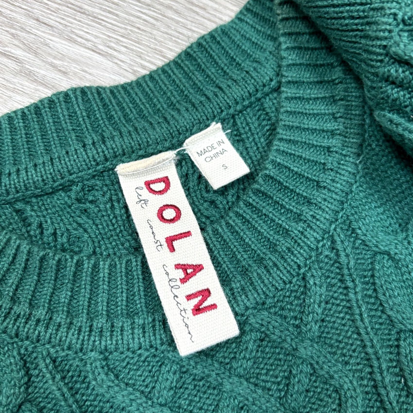 Anthropologie Dolan Anthropologie Cable Knit Sweater Dress Women's S Midi Green Boho Minimalist Womens Size S / US 4 / IT 40 - 4 Thumbnail