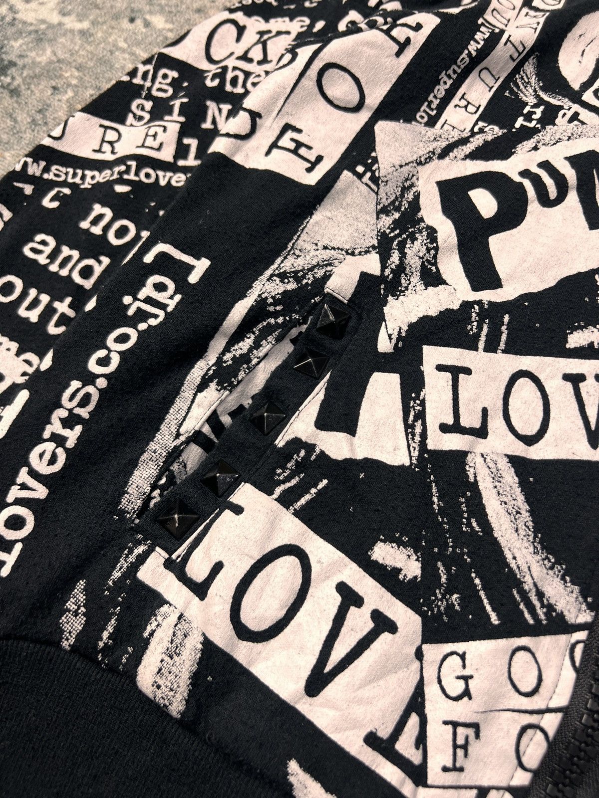 Hysteric Glamour Super Lovers Fullprint Punk Black Hoodie Size US M / EU 48-50 / 2 - 6 Thumbnail