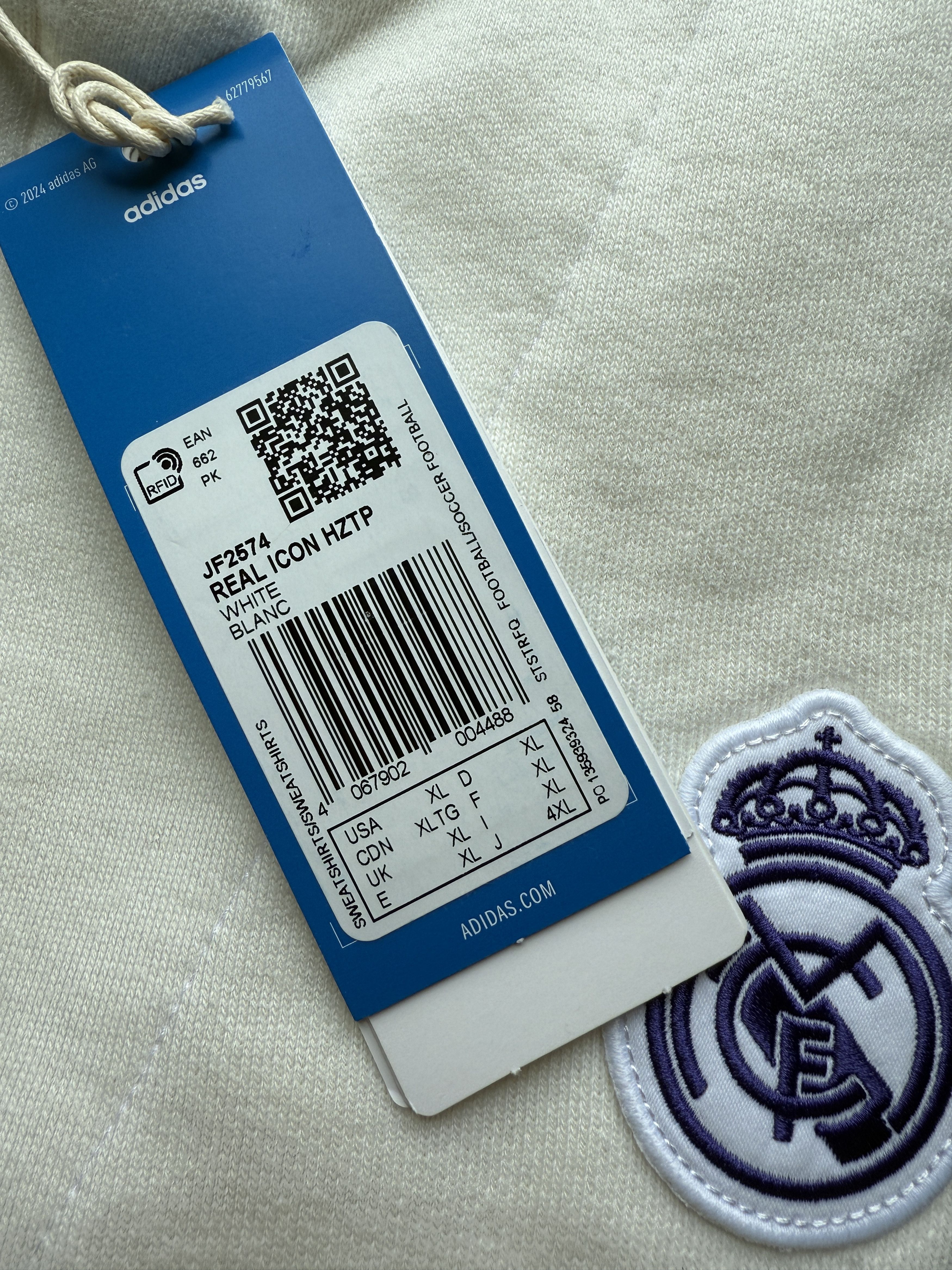 Adidas adidas Real Madrid Terrace Icons Half-Zip Top JF2574 XL Size US XL / EU 56 / 4 - 3 Thumbnail