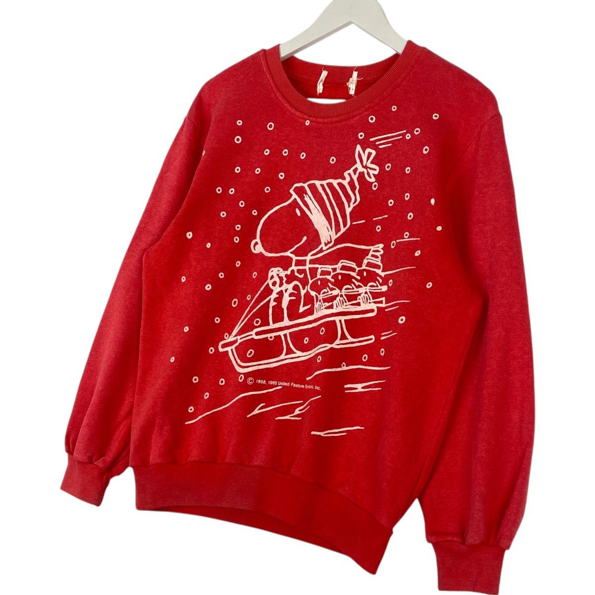 Designer × Vintage Vintage Peanuts Snoopy Crewneck Sweatshirt Red Size M Size M / US 6-8 / IT 42-44 - 2 Thumbnail
