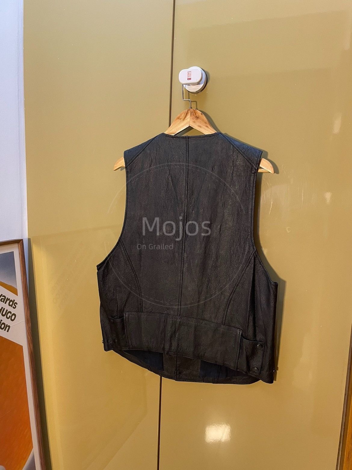 Yohji Yamamoto Sz F Yohji Yamamoto Pour Homme 80s Leather Vest-2508 Size US M / EU 48-50 / 2 - 3 Thumbnail