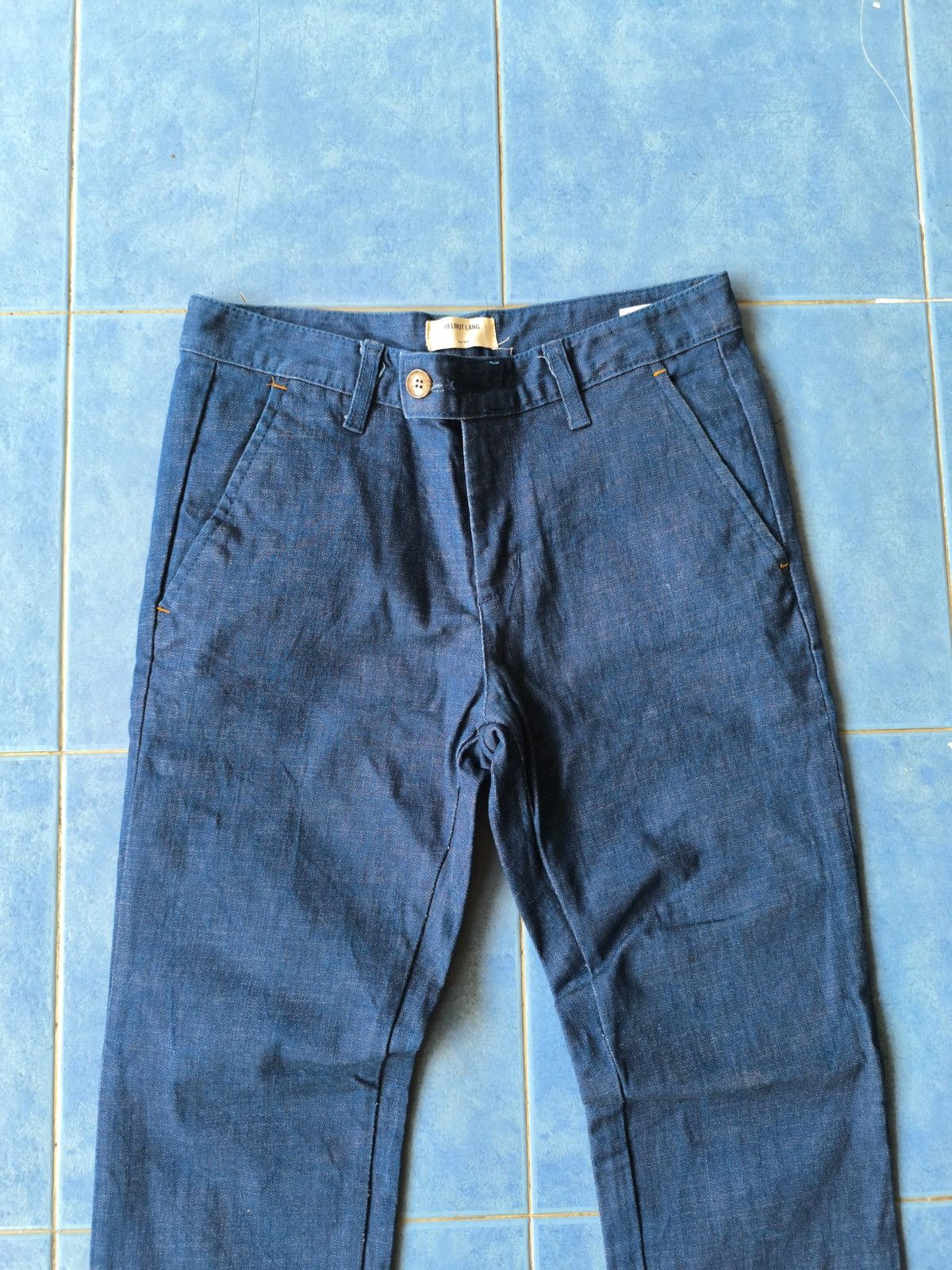Helmut Lang × Vintage Helmut Lang Denim Casual Pants Size US 31 - 3 Thumbnail