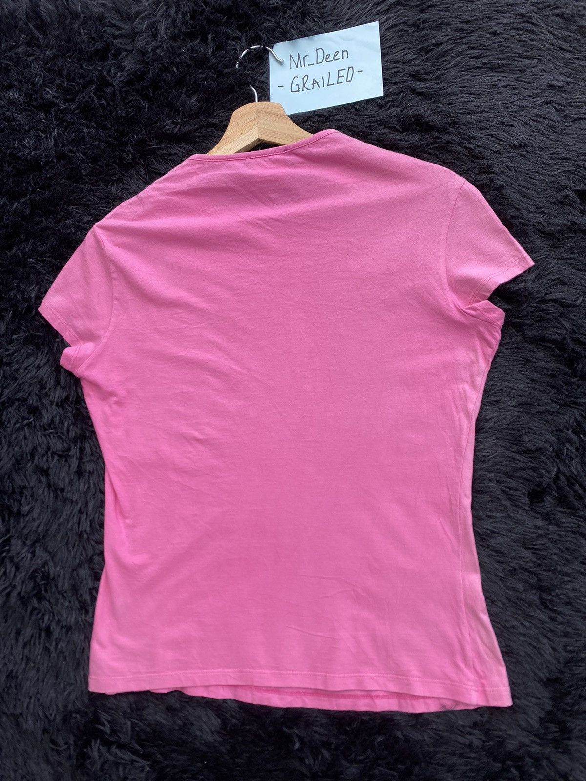 Versace Rare Vintage VERSACE Swarovski Pink Tshirt Size S / US 4 / IT 40 - 16 Thumbnail