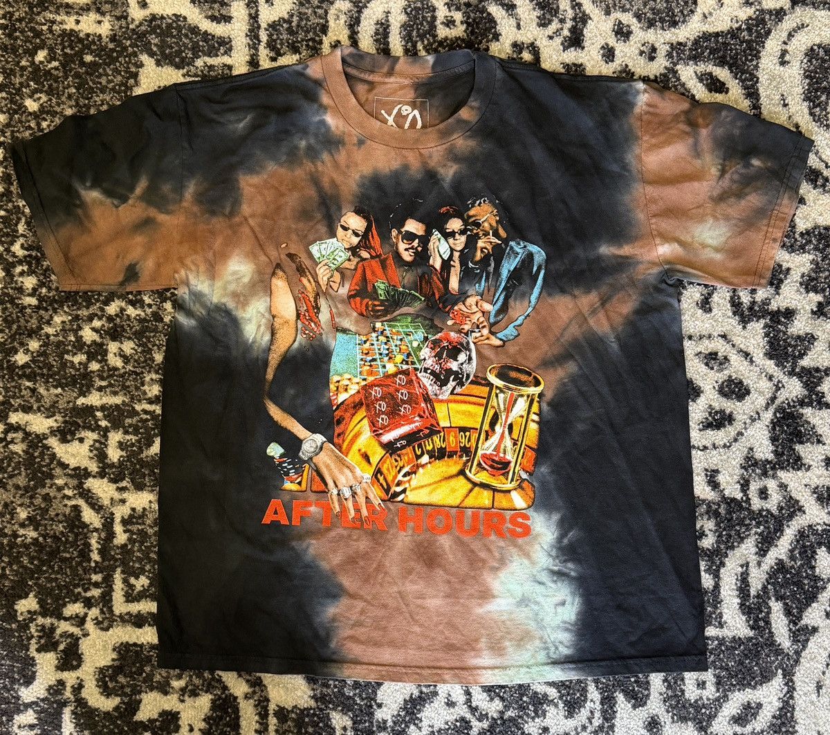 XO The Weeknd After Hours Casino Dice Tee Tie Dye – NEW