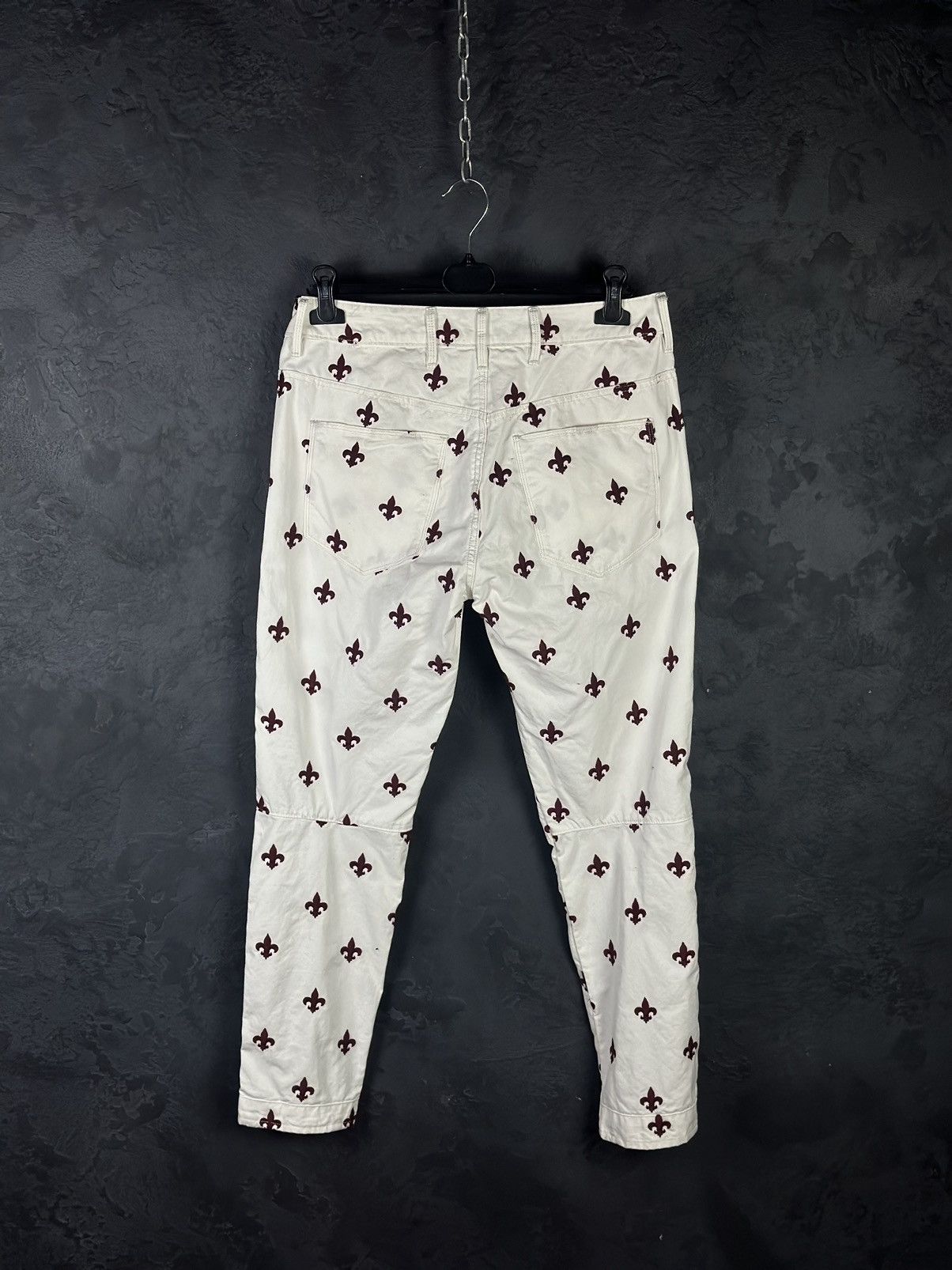 Designer × G-Star × Pharrell G-star By Pharrell Williams Fleur De Lys Print Denim Size US 29 - 5 Thumbnail