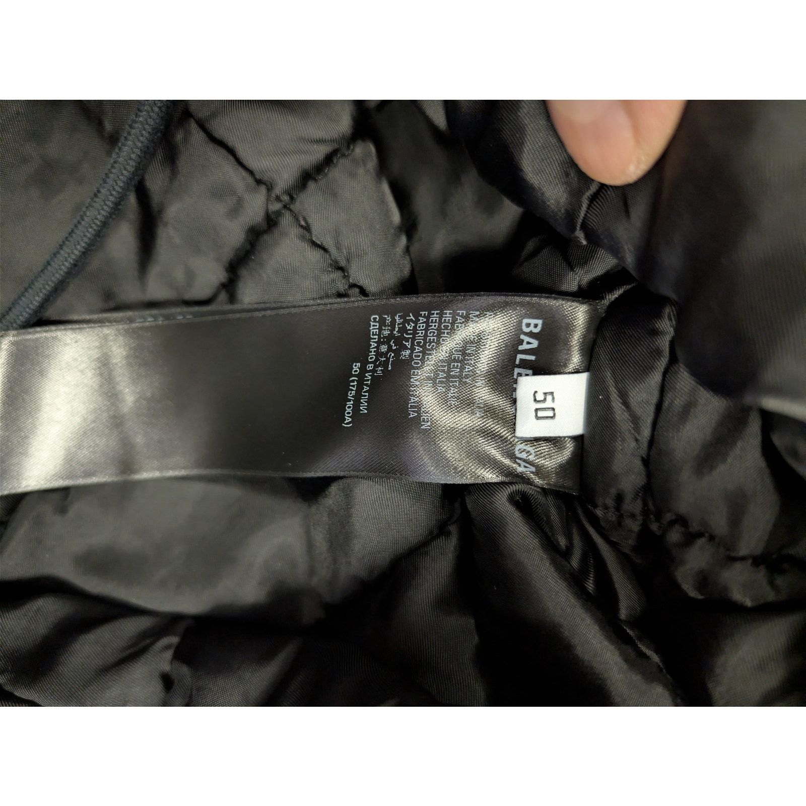Balenciaga o1rshd1 Nylon Satin Parka Long Coat in Black Size US M / EU 48-50 / 2 - 14 Thumbnail