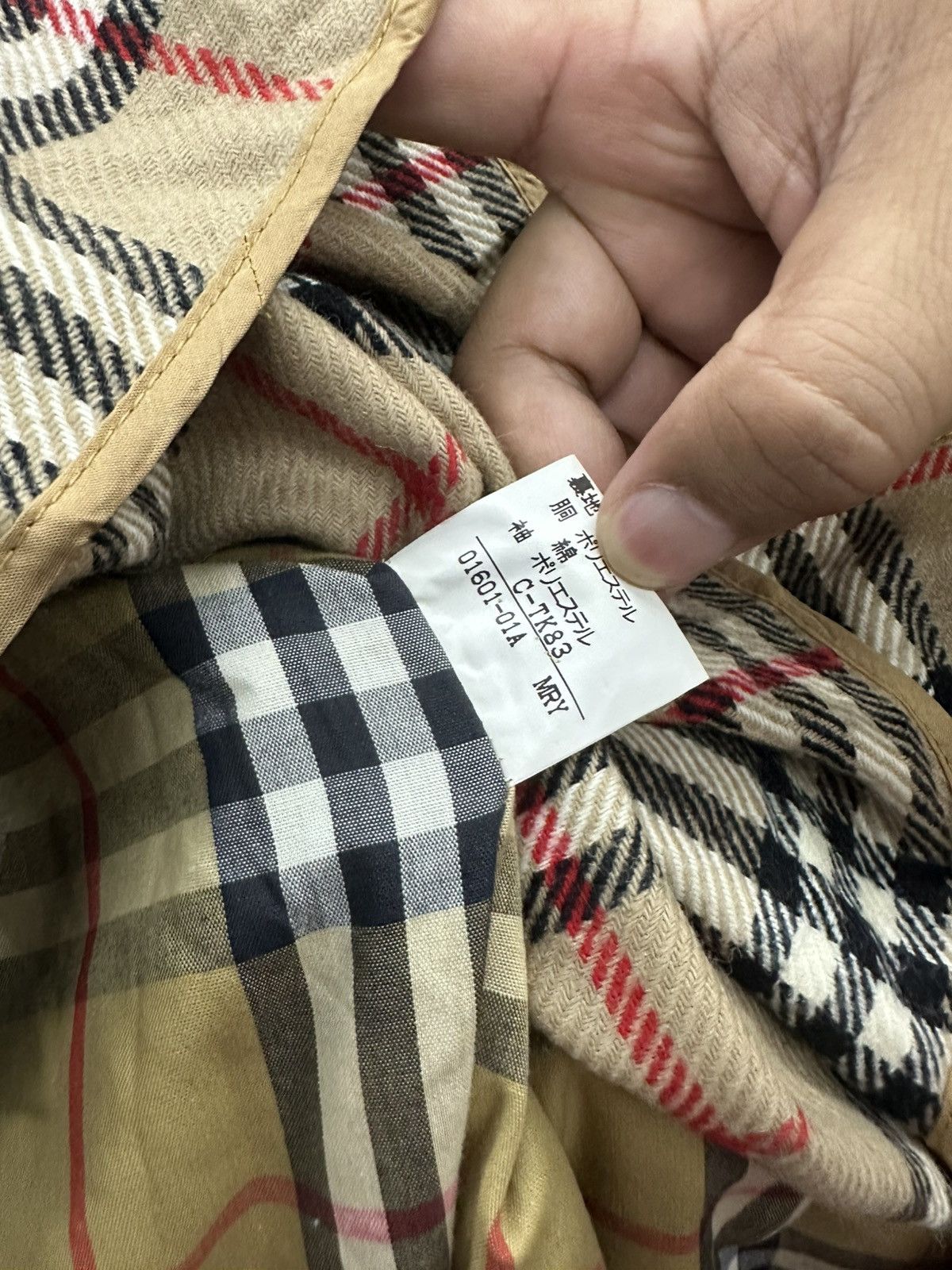 Burberry VTG Burberry’s Long Coat Nova Check Jacket Size US XL / EU 56 / 4 - 15 Thumbnail