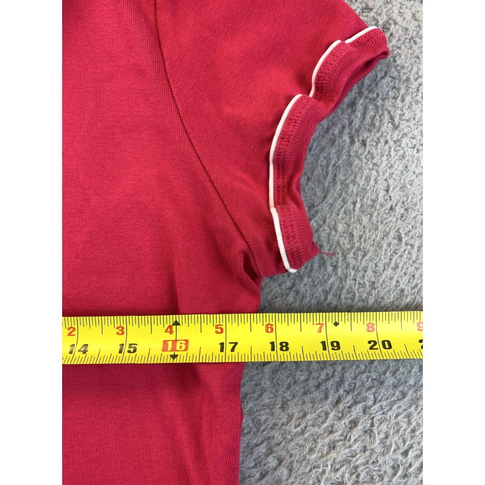 Tommy Hilfiger Tommy Hilfiger Girls Polo Shirt Magenta XL Short Sleeve Size XL / US 12-14 / IT 48-50 - 5 Thumbnail
