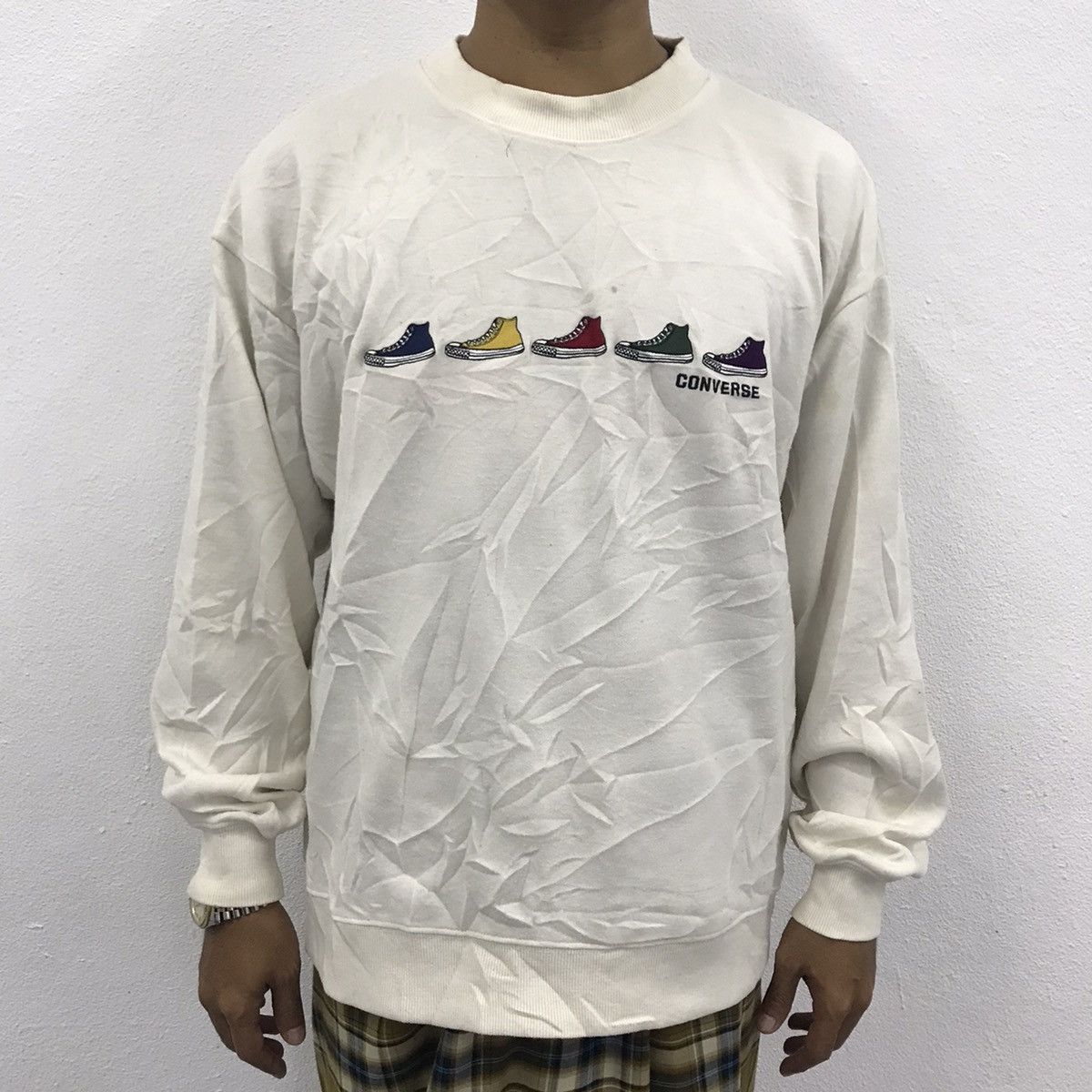Converse Champion embroidery sweatshirt Size US L / EU 52-54 / 3 - 1 Thumbnail