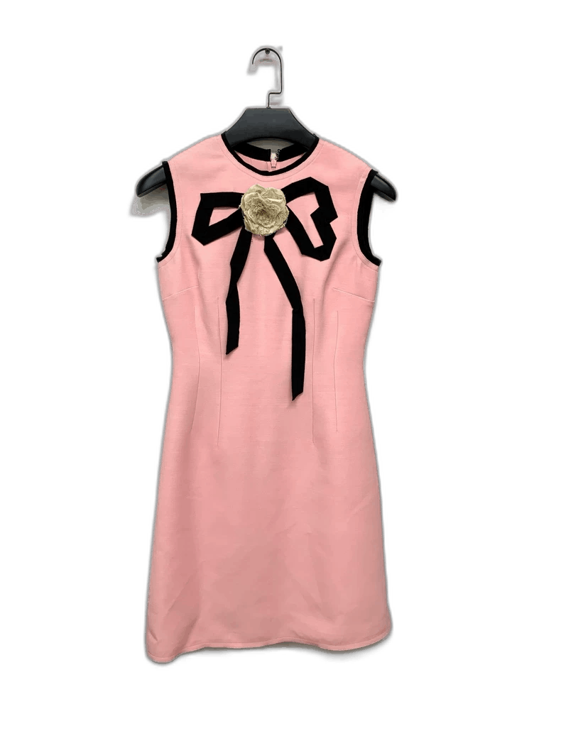 Gucci Gucci Pink Dress with Black Bow Detail-2505 | Grailed