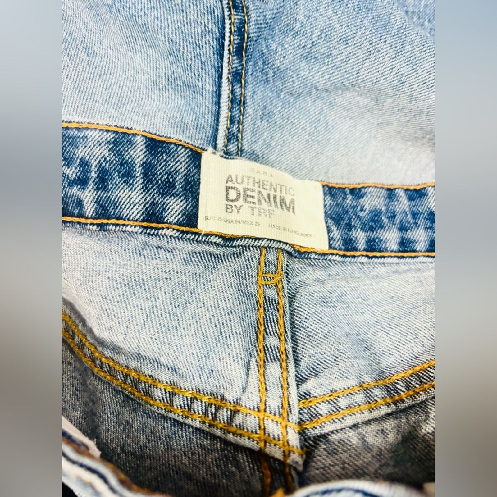 Zara ZARA Denim By TRF Distressed Mom Fit Jeans Sz 4 Size 27" / US 4 / IT 40 - 8 Thumbnail